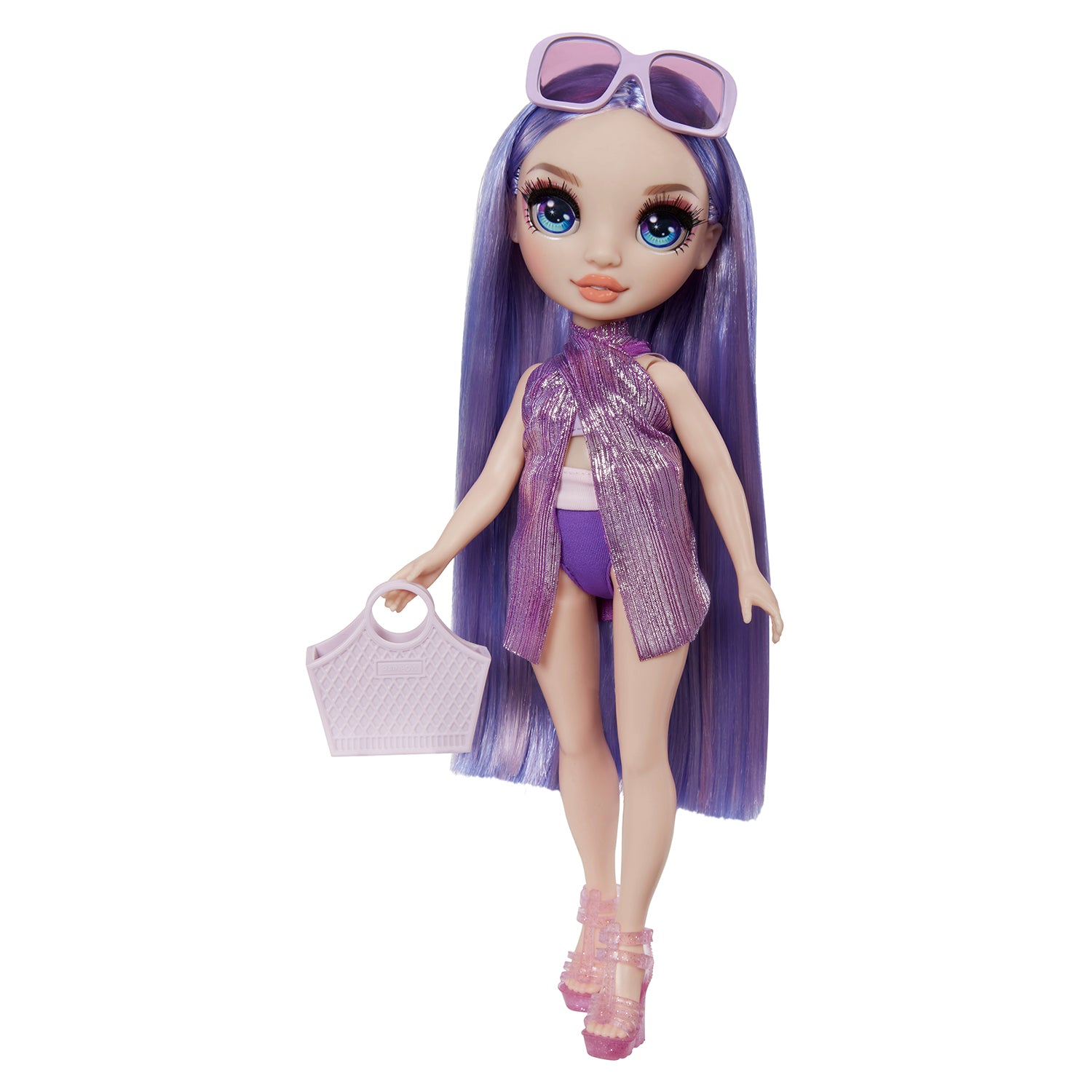 MGA ENTERTAINMENT - Rainbow High Swim & Style Fashion Doll con Pareo luccicante e Accessori
