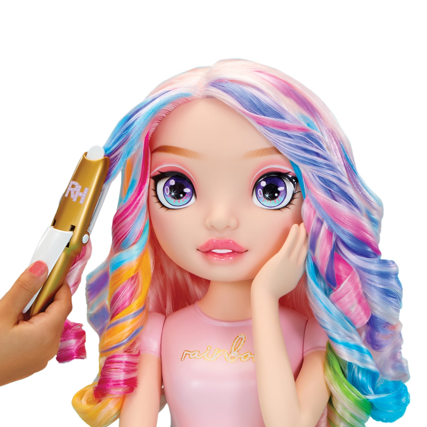MGA ENTERTAINMENT - Rainbow High Styling Head 4 in 1 Bella Testa da Parrucchiera con Accessori Capelli e Unghie 4+ Anni