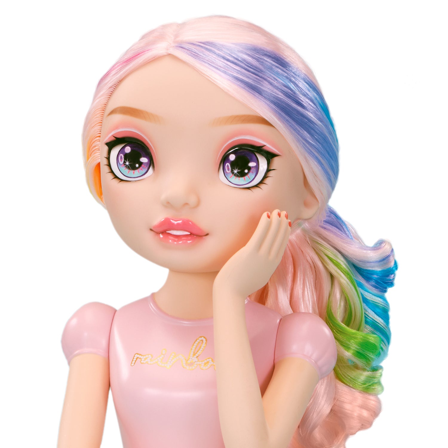 MGA ENTERTAINMENT - Rainbow High Styling Head 4 in 1 Bella Testa da Parrucchiera con Accessori Capelli e Unghie 4+ Anni