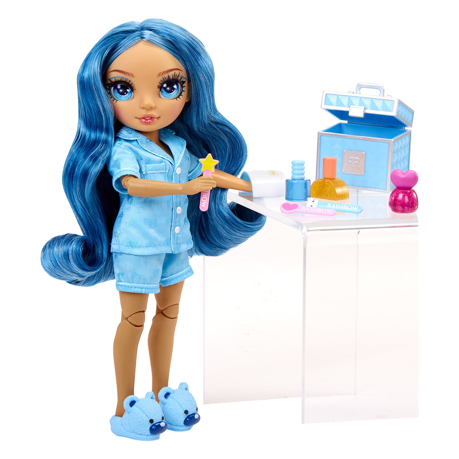 MGA ENTERTAINMENT - Rainbow High Junior High PJ Party Bambola Fashion con Pigiama e Accessori 4+ Anni