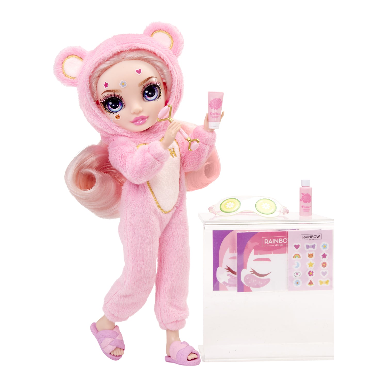 MGA ENTERTAINMENT - Rainbow High Junior High PJ Party Bambola Fashion con Pigiama e Accessori 4+ Anni