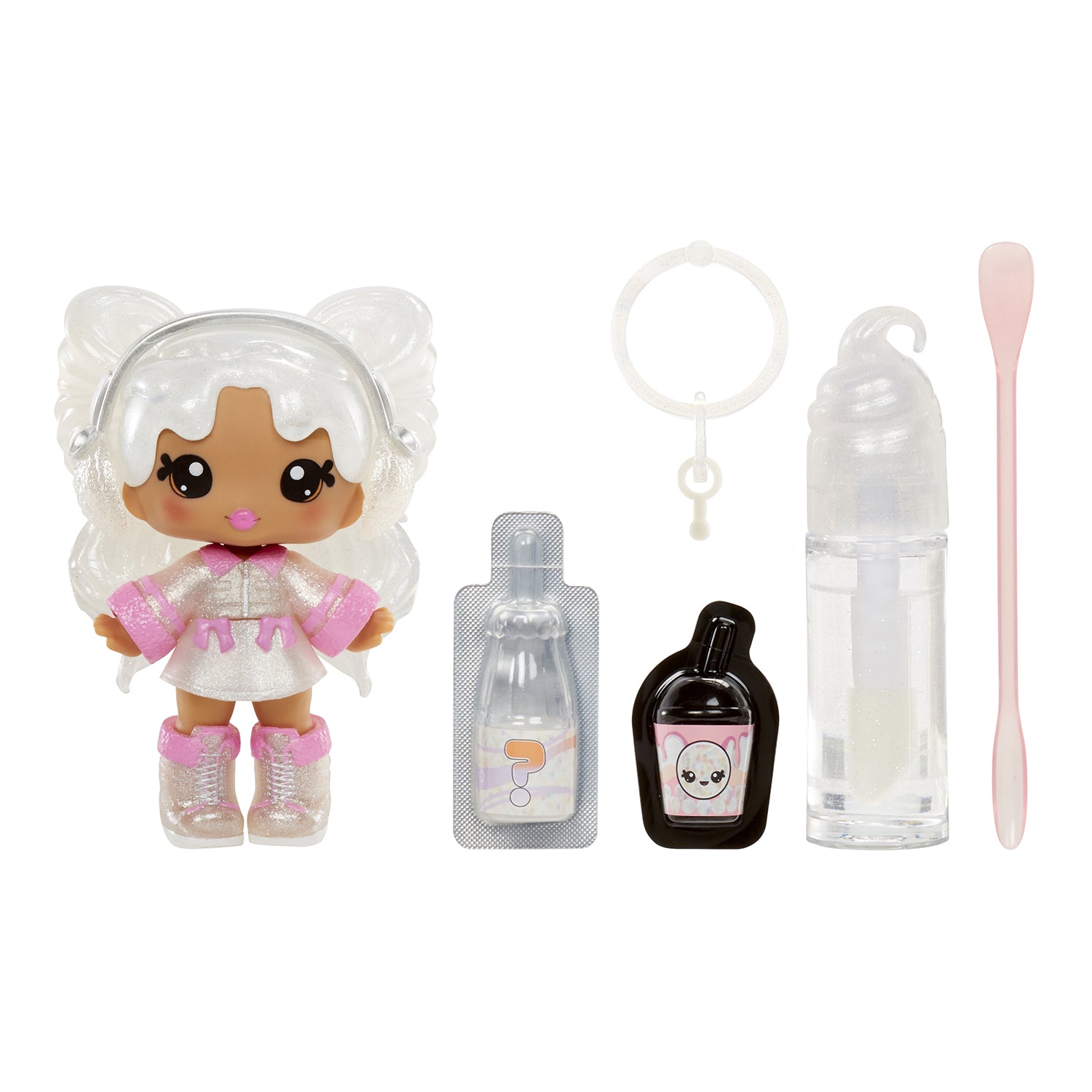MGA ENTERTAINMENT - Yummiland Lip Gloss Doll Mystery Serie 2 con Sorpresa e Kit Crea Lucidalabbra 4+ Anni