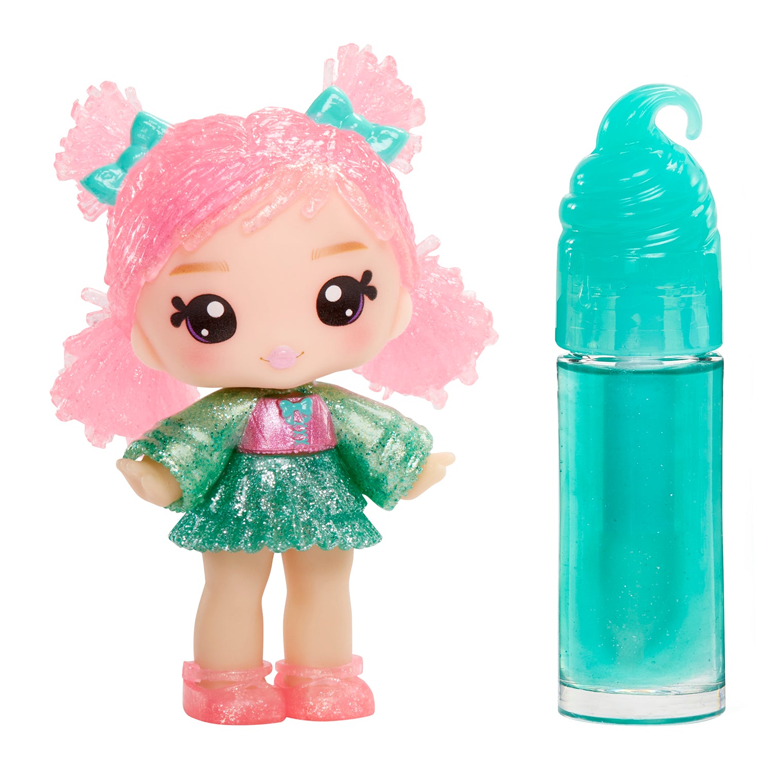 MGA ENTERTAINMENT - Yummiland Lip Gloss Doll Susie Sour Straw Serie 2 con Kit Crea Lucidalabbra 4+ Anni