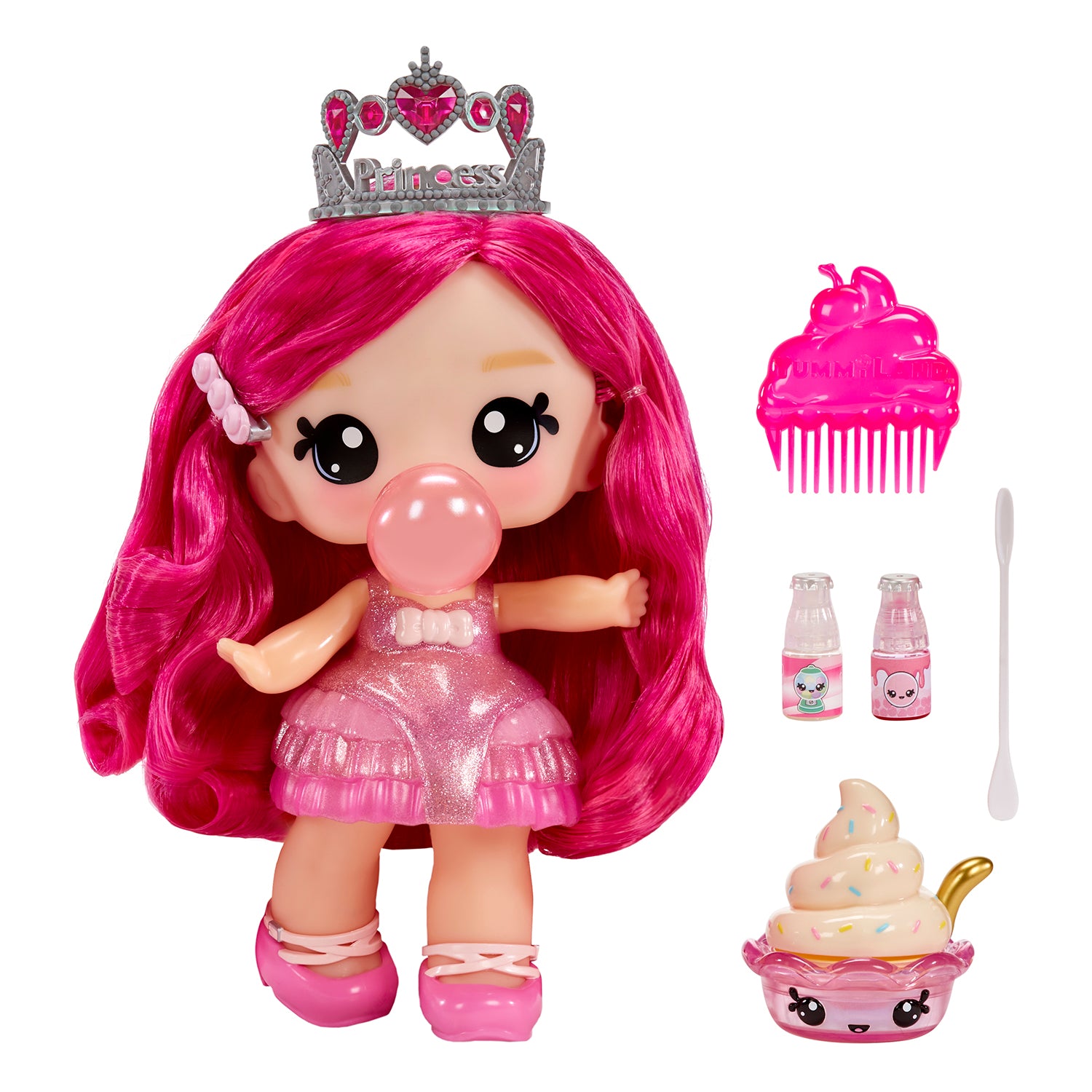 MGA ENTERTAINMENT - Yummiland Large Doll con Kit Crea Lucidalabbra 4+ Anni