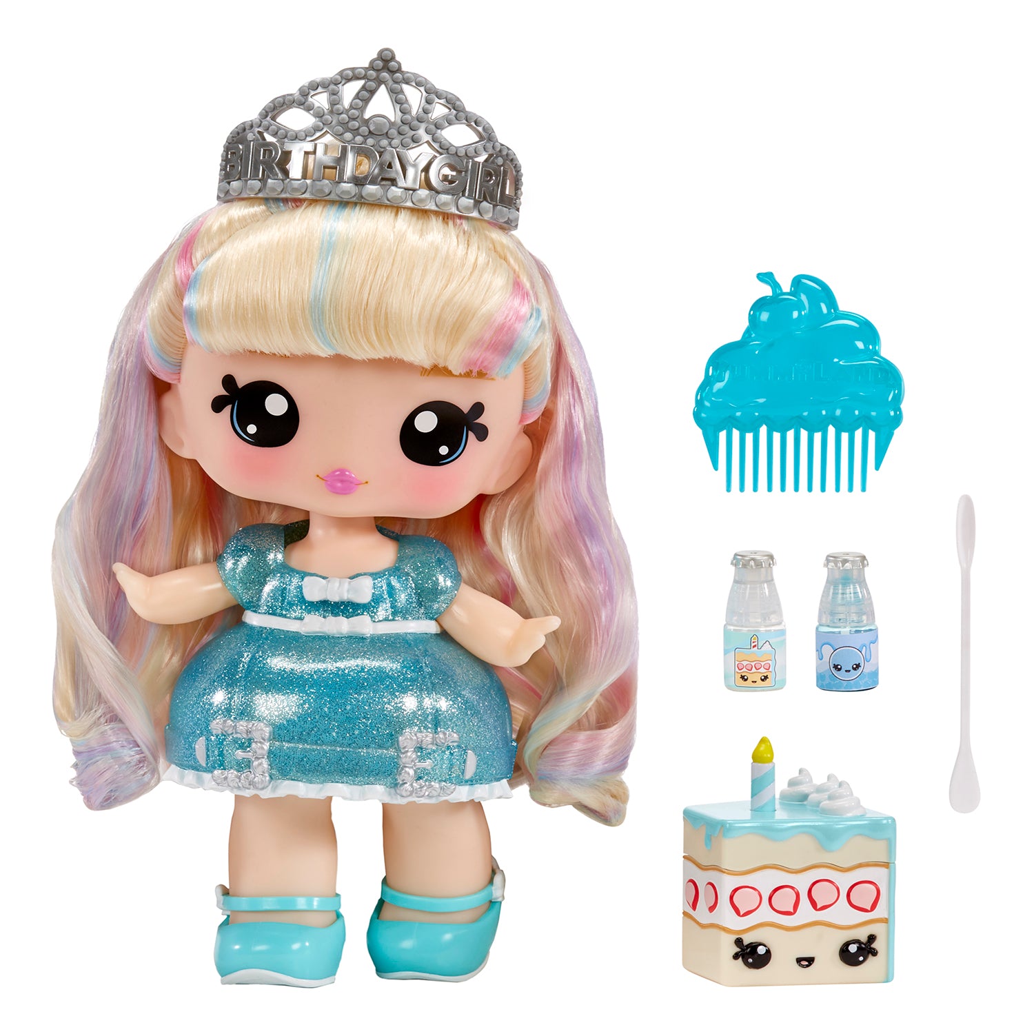 MGA ENTERTAINMENT - Yummiland Large Doll con Kit Crea Lucidalabbra 4+ Anni