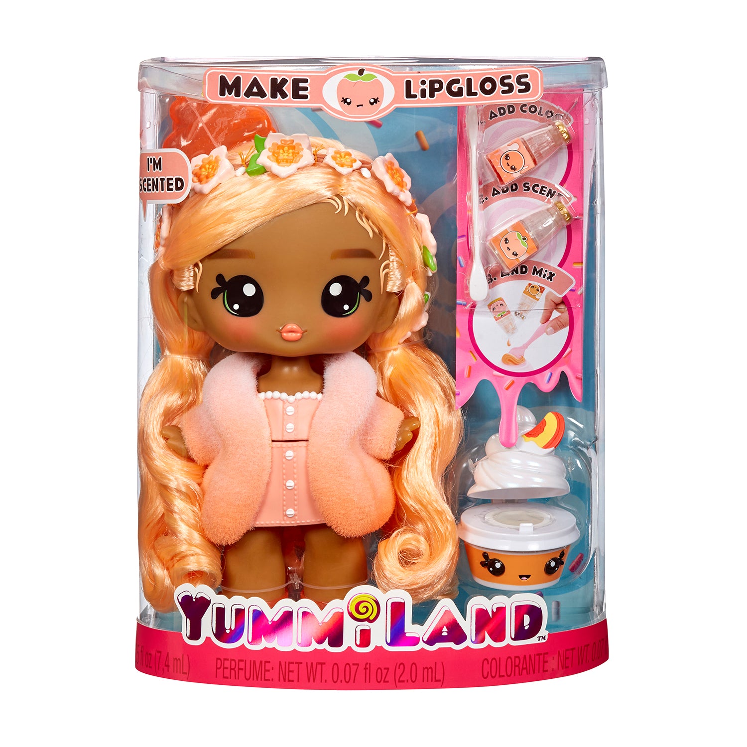 MGA ENTERTAINMENT - Yummiland Large Doll con Kit Crea Lucidalabbra 4+ Anni