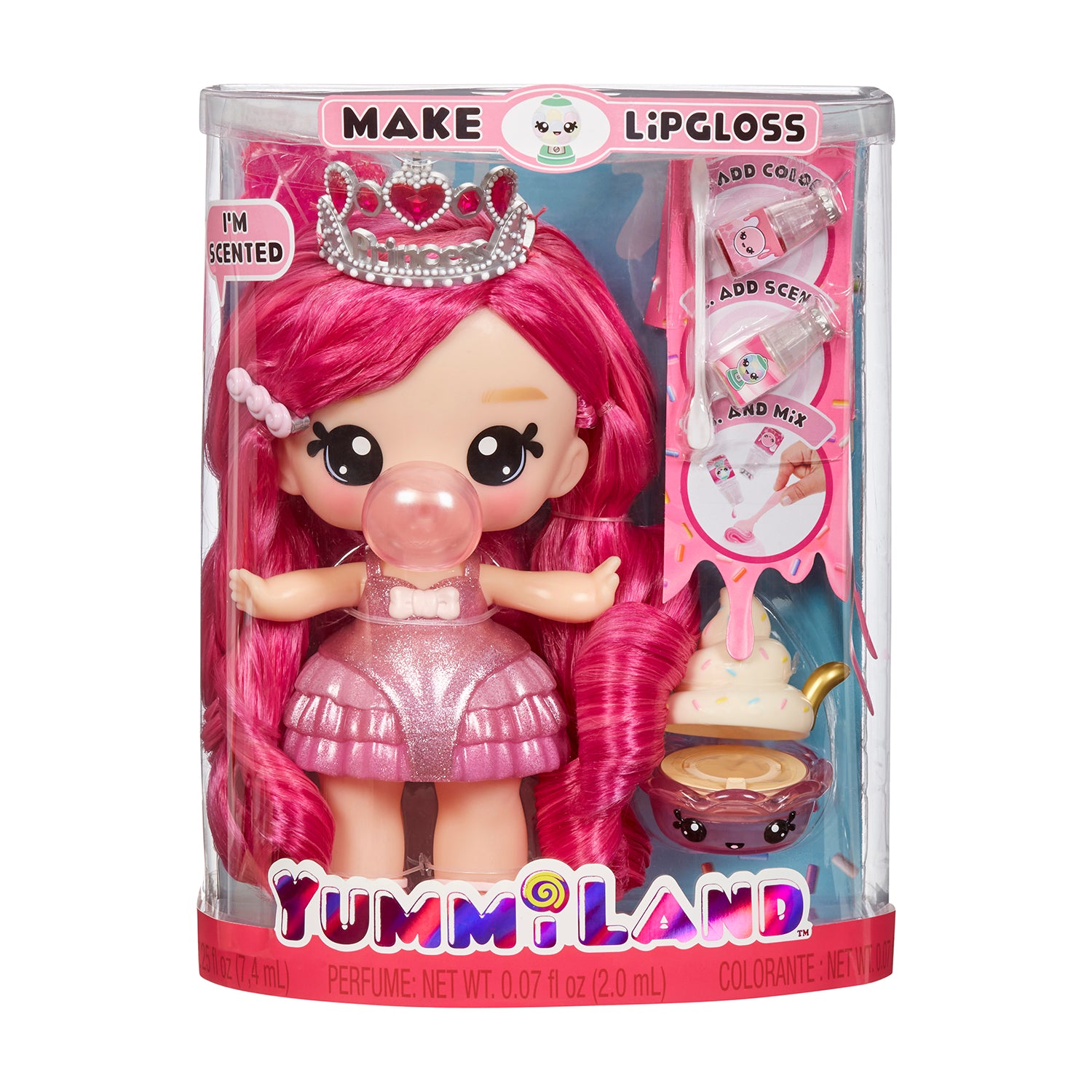 MGA ENTERTAINMENT - Yummiland Large Doll con Kit Crea Lucidalabbra 4+ Anni