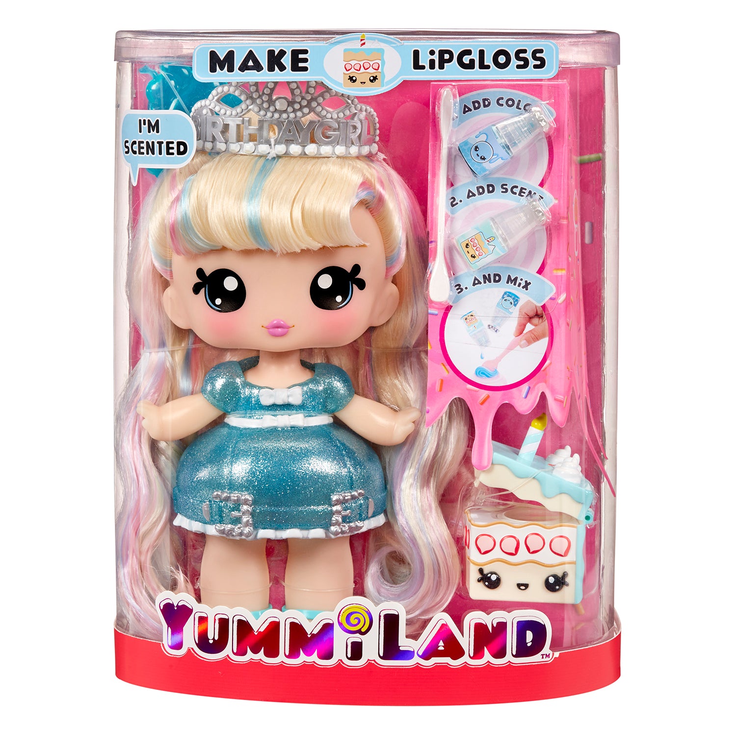 MGA ENTERTAINMENT - Yummiland Large Doll con Kit Crea Lucidalabbra 4+ Anni