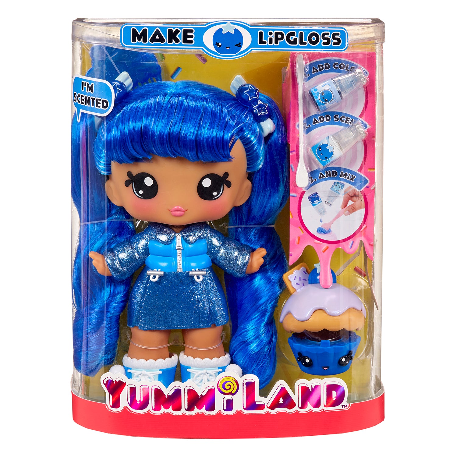 MGA ENTERTAINMENT - Yummiland Large Doll con Kit Crea Lucidalabbra 4+ Anni