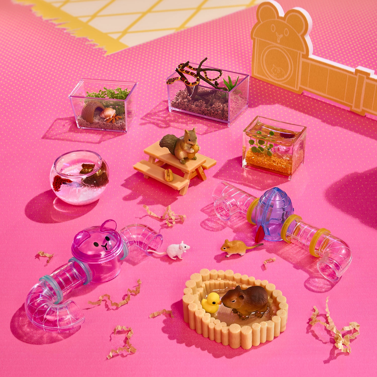 MGA ENTERTAINMENT - Miniverse Make It Mini Animals Series 2 Mini Animale con Habitat a Sorpresa 8+ Anni