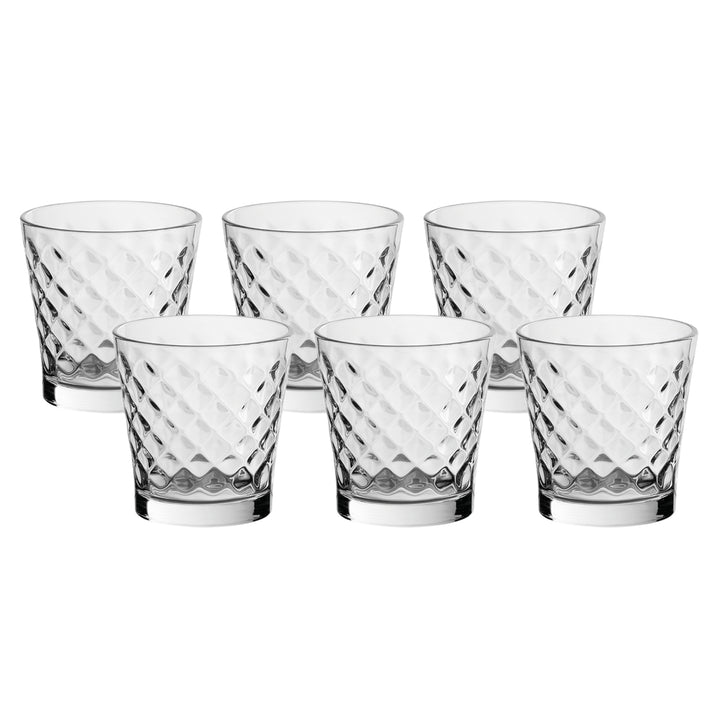 CRISTALLERIEFRANCO - Bicchieri acqua in vetro Polignano 280 ml - set 6 pezzi