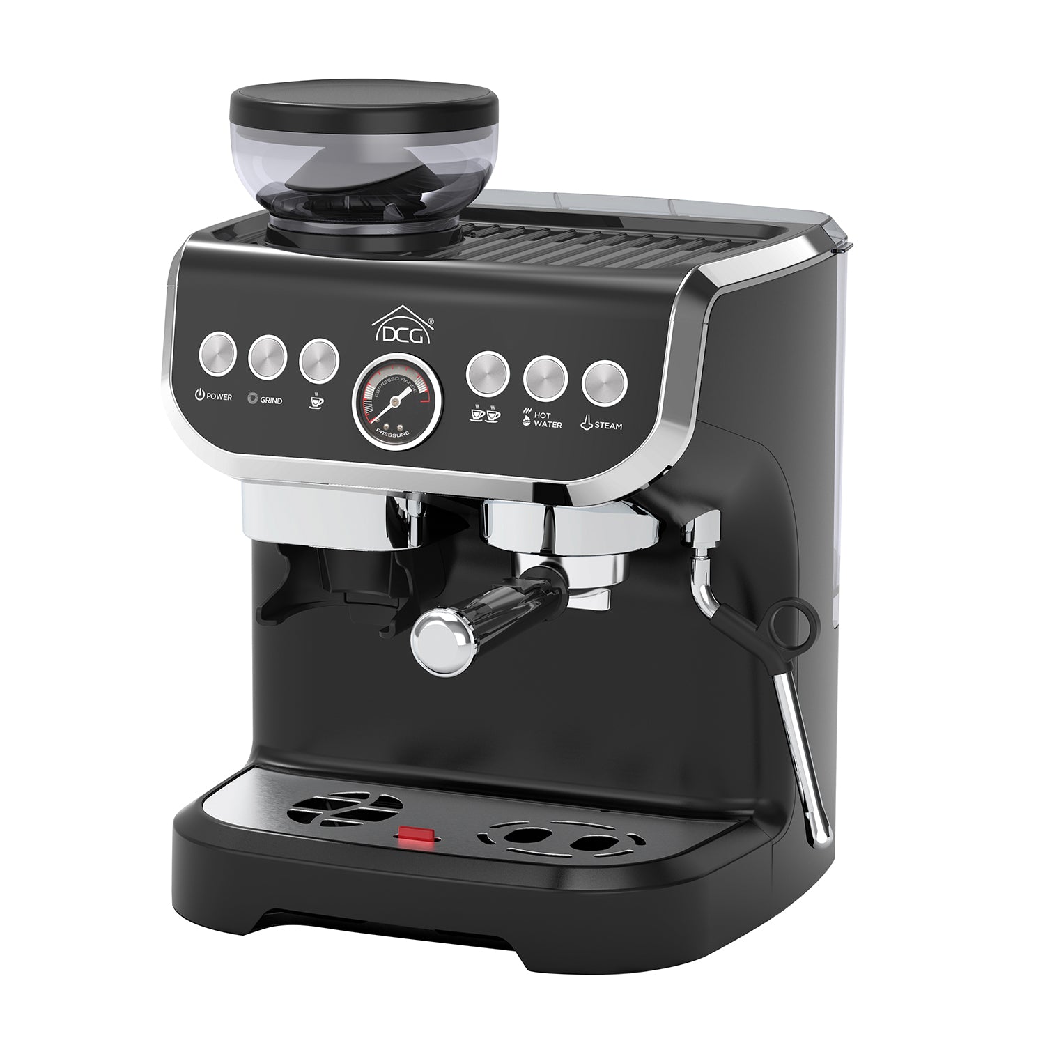 DCG - Macchina da caffè Espresso Espresso ES6519 con Macinacaffè Integrato 1450 Watt