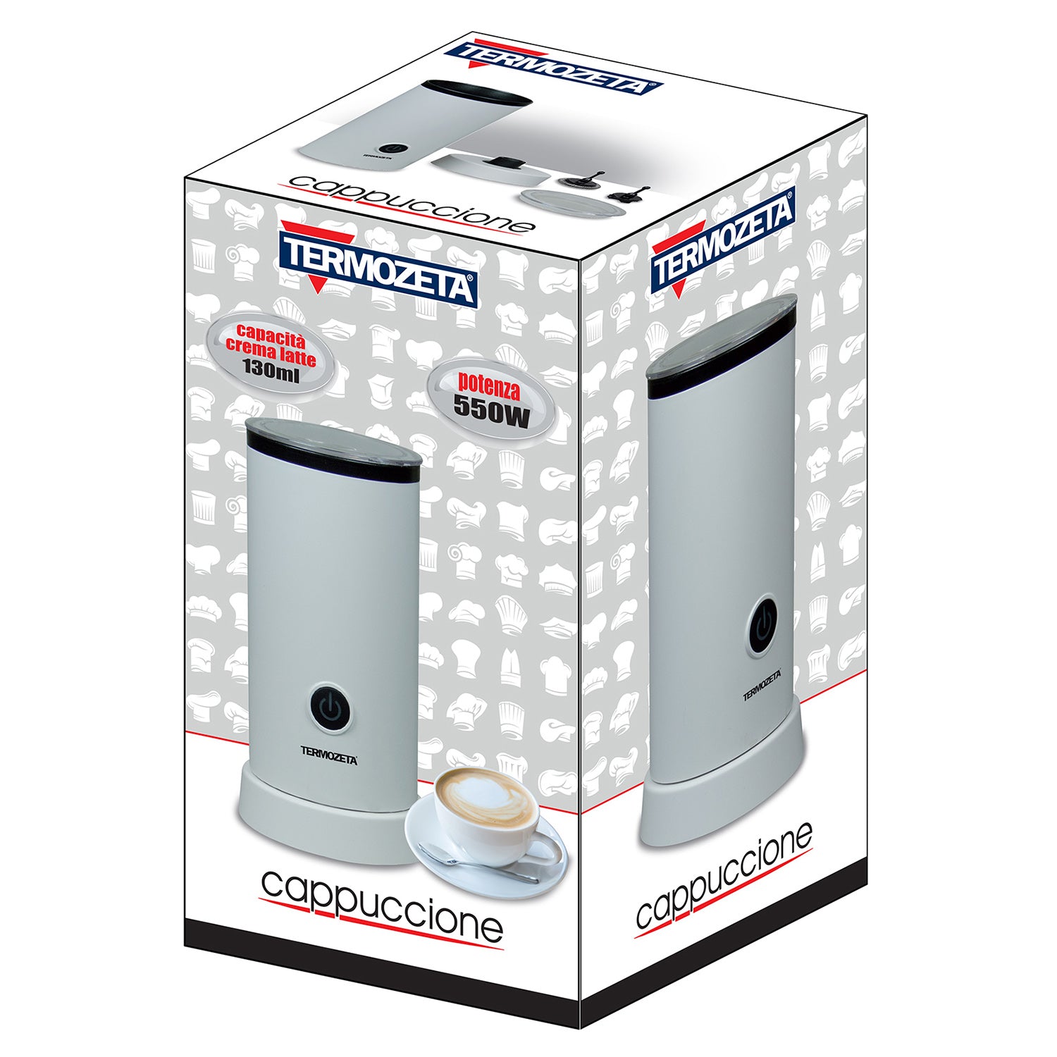 TERMOZETA - Cappuccinatore elettrico Cappuccione Cream 550 Watt