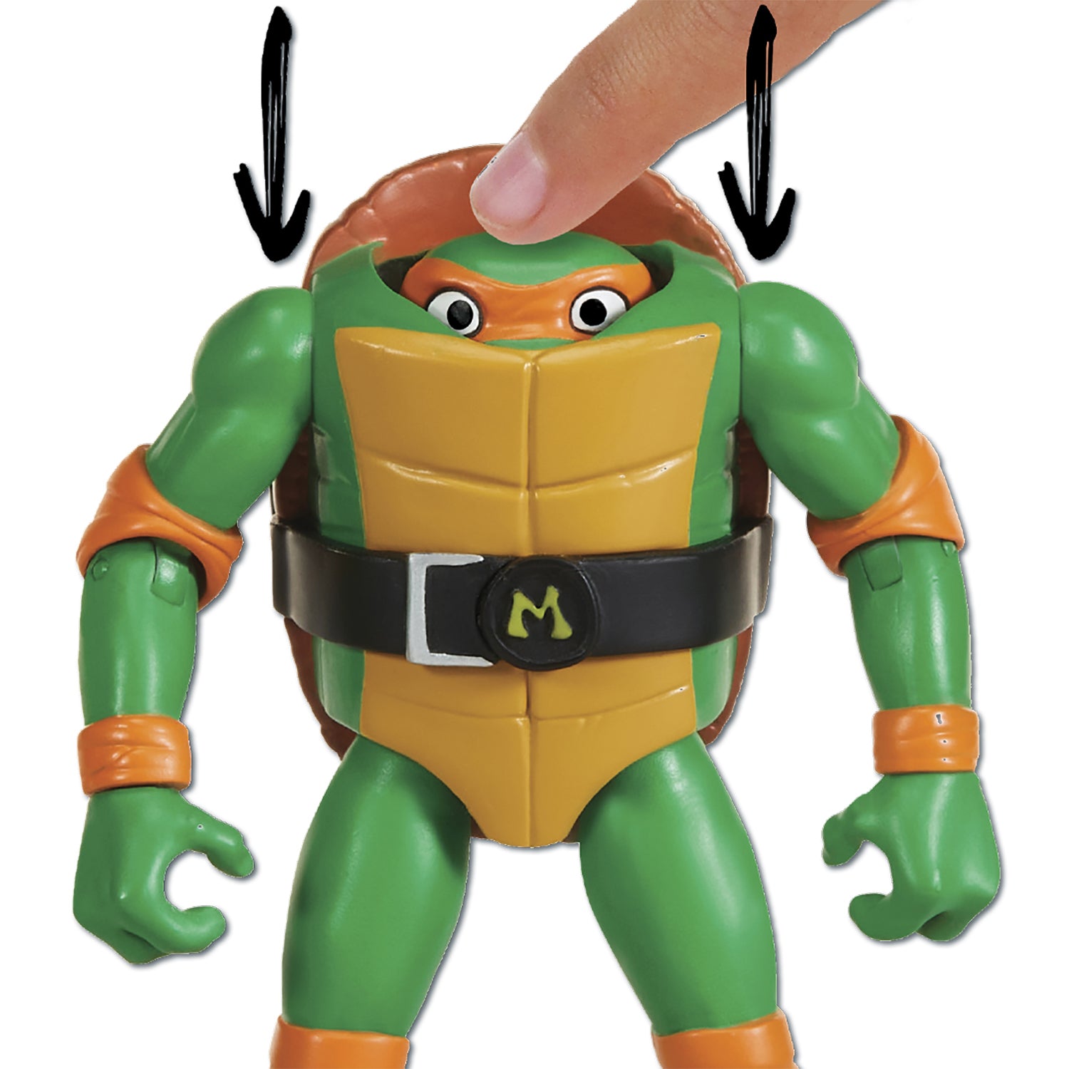 PLAYMATES TOYS - Tartarughe Ninja Shell Spin Action Figure 12 cm Assortita
