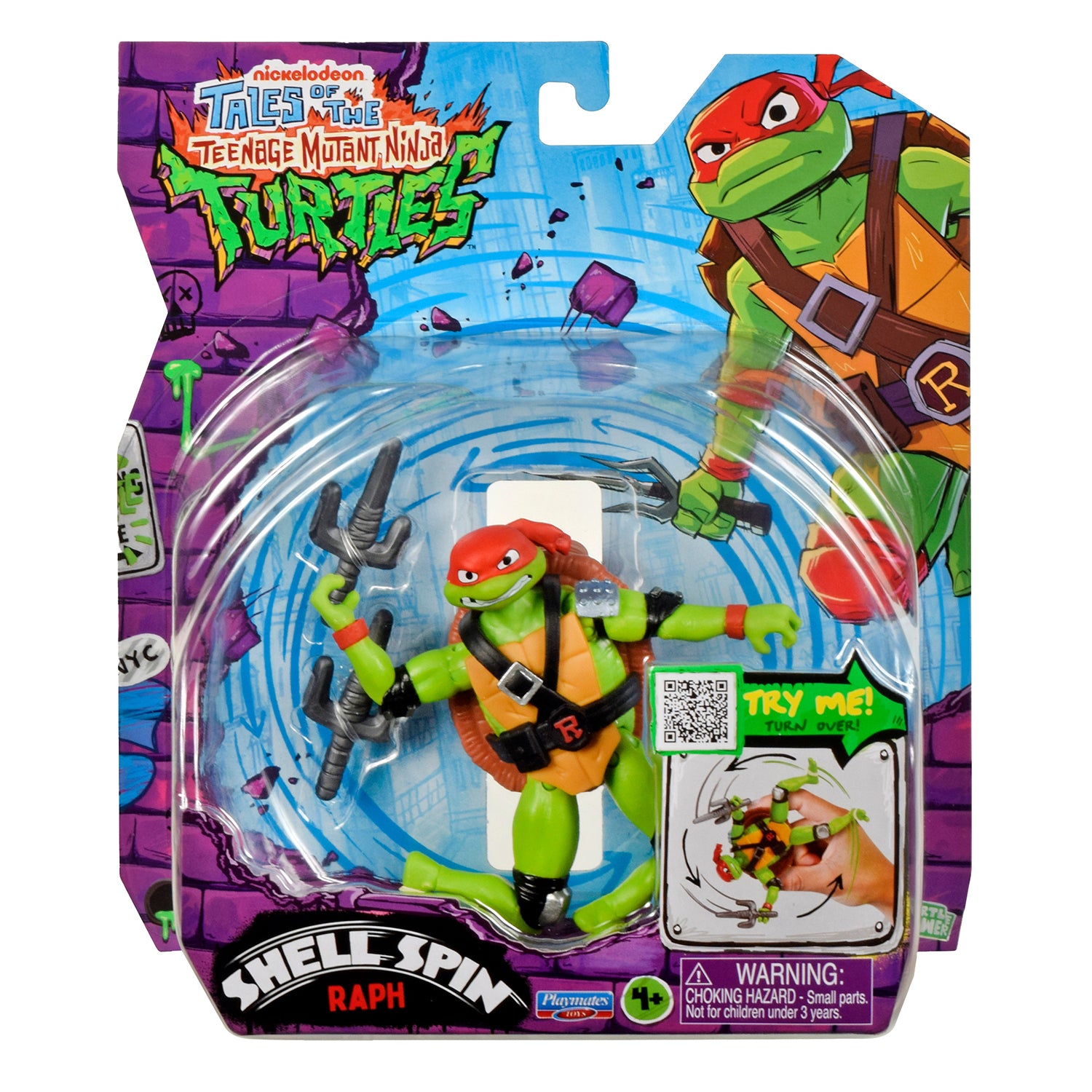 PLAYMATES TOYS - Tartarughe Ninja Shell Spin Action Figure 12 cm Assortita