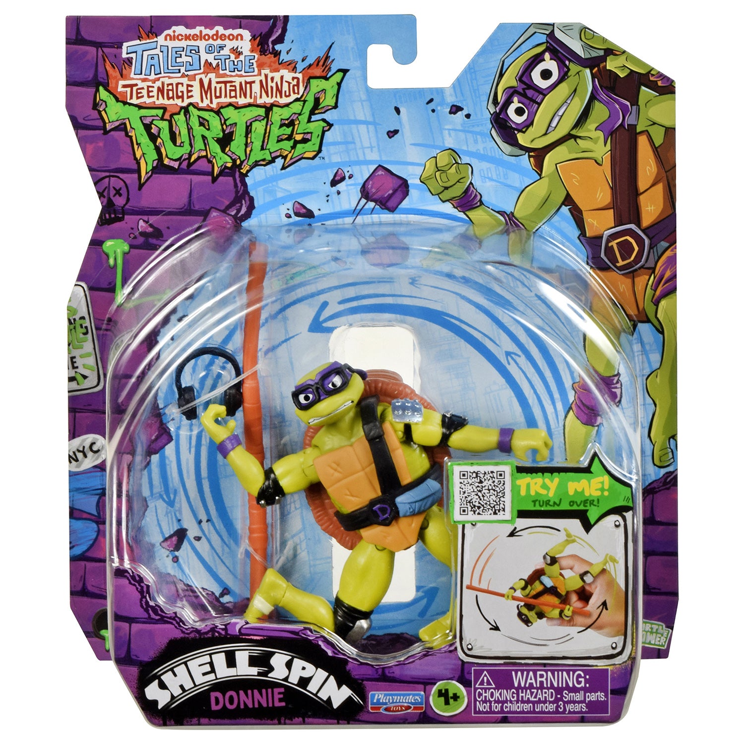 PLAYMATES TOYS - Tartarughe Ninja Shell Spin Action Figure 12 cm Assortita