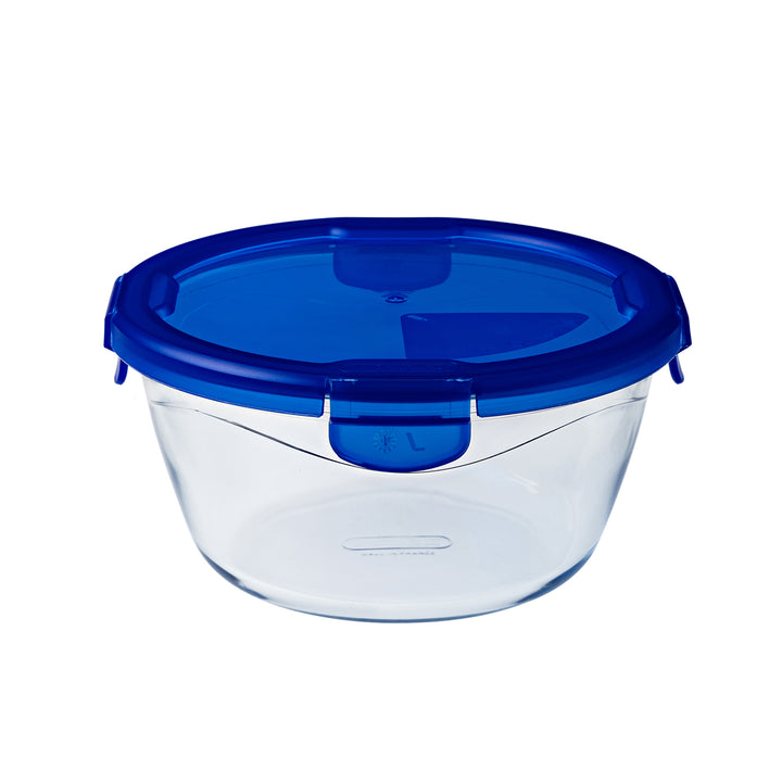 PYREX - Contenitore in vetro con coperchio ermetico Linea Cook & Go diametro 15 cm