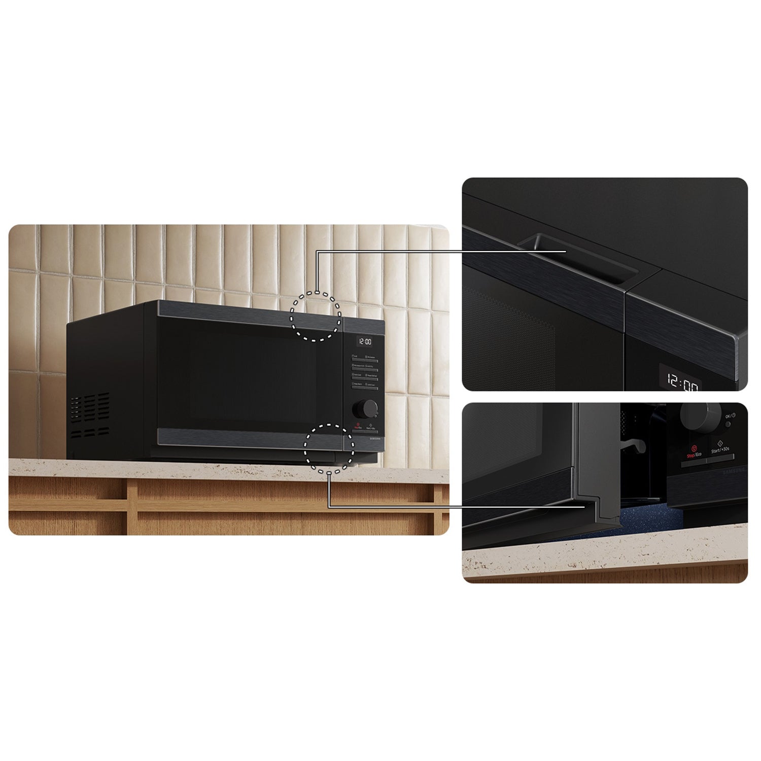 SAMSUNG - Forno Microonde Grill MW4000D Cottura Croccante 23 litri 800 Watt