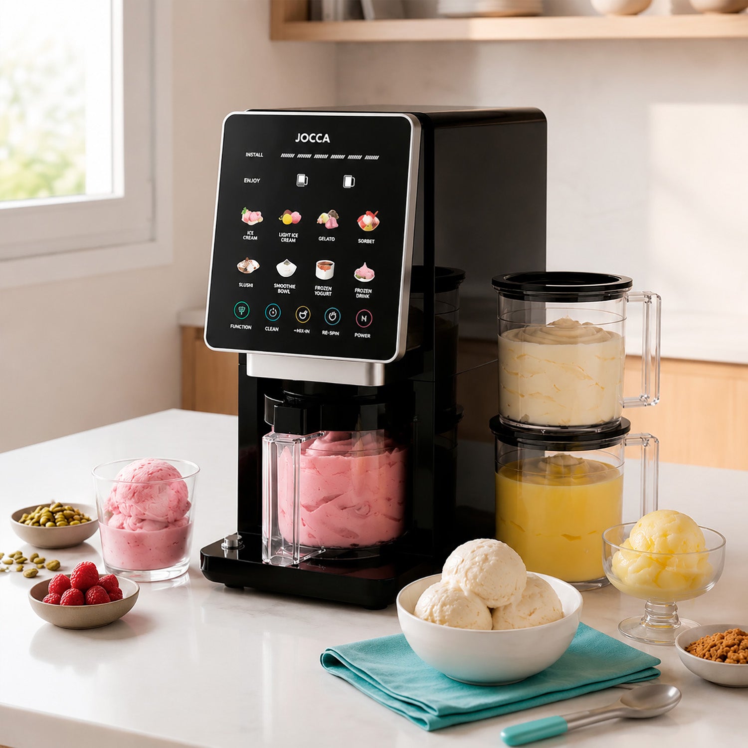 JOCCA - Gelatiera Digitale Multifunzione Easy Touch 800 Watt