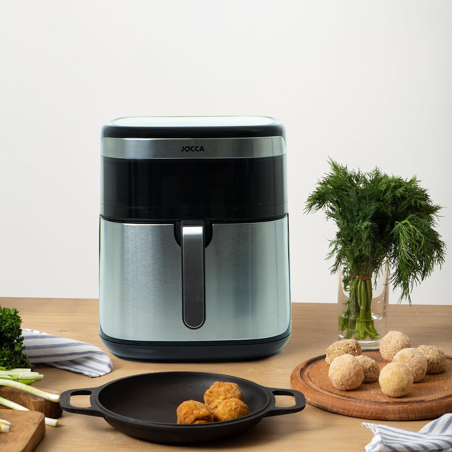 JOCCA - Friggitrice ad Aria con Finestra 10 litri 1700 Watt