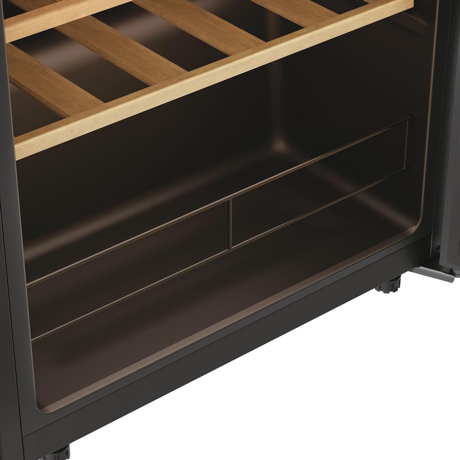 CANDY - Cantinetta Vino CWC034 Wi-Fi 34 Bottiglie con 5 Ripiani in Legno - h85x47,5x45,6 cm