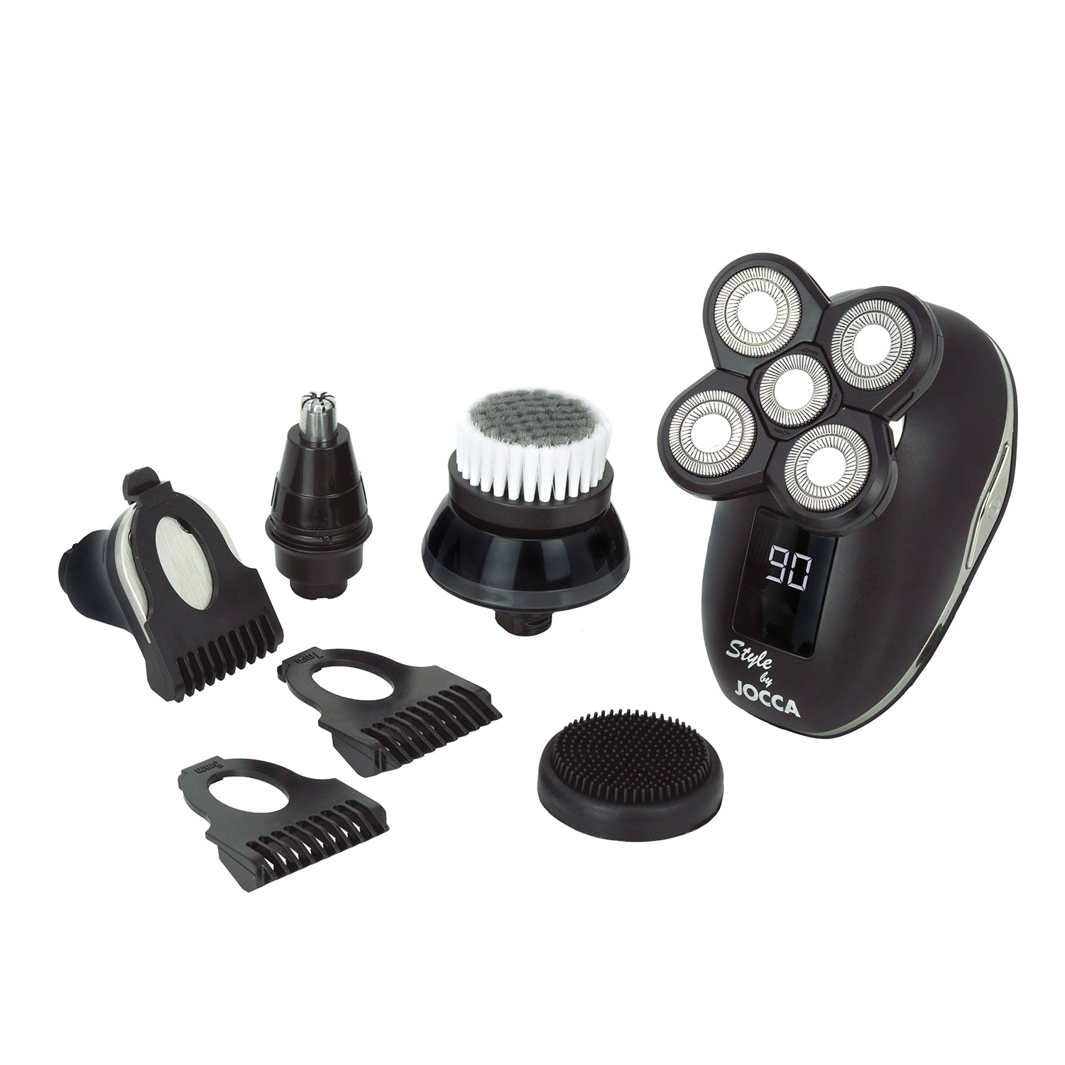 JOCCA - Set Barba 5 in 1 Rasoio Elettrico Uomo Ricaricabile