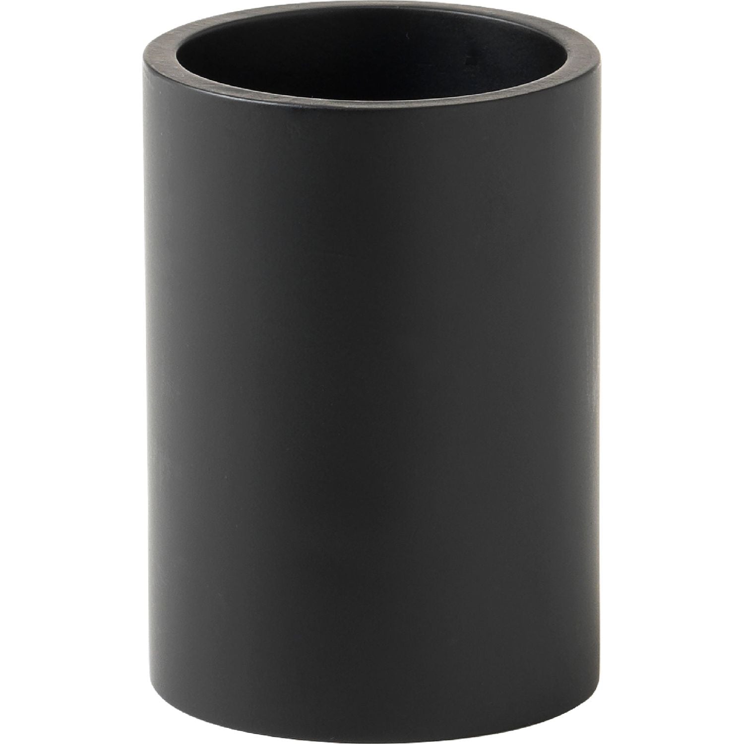 GEDY - Porta spazzolini Brenda Nero matt - h10 x diametro 7 cm