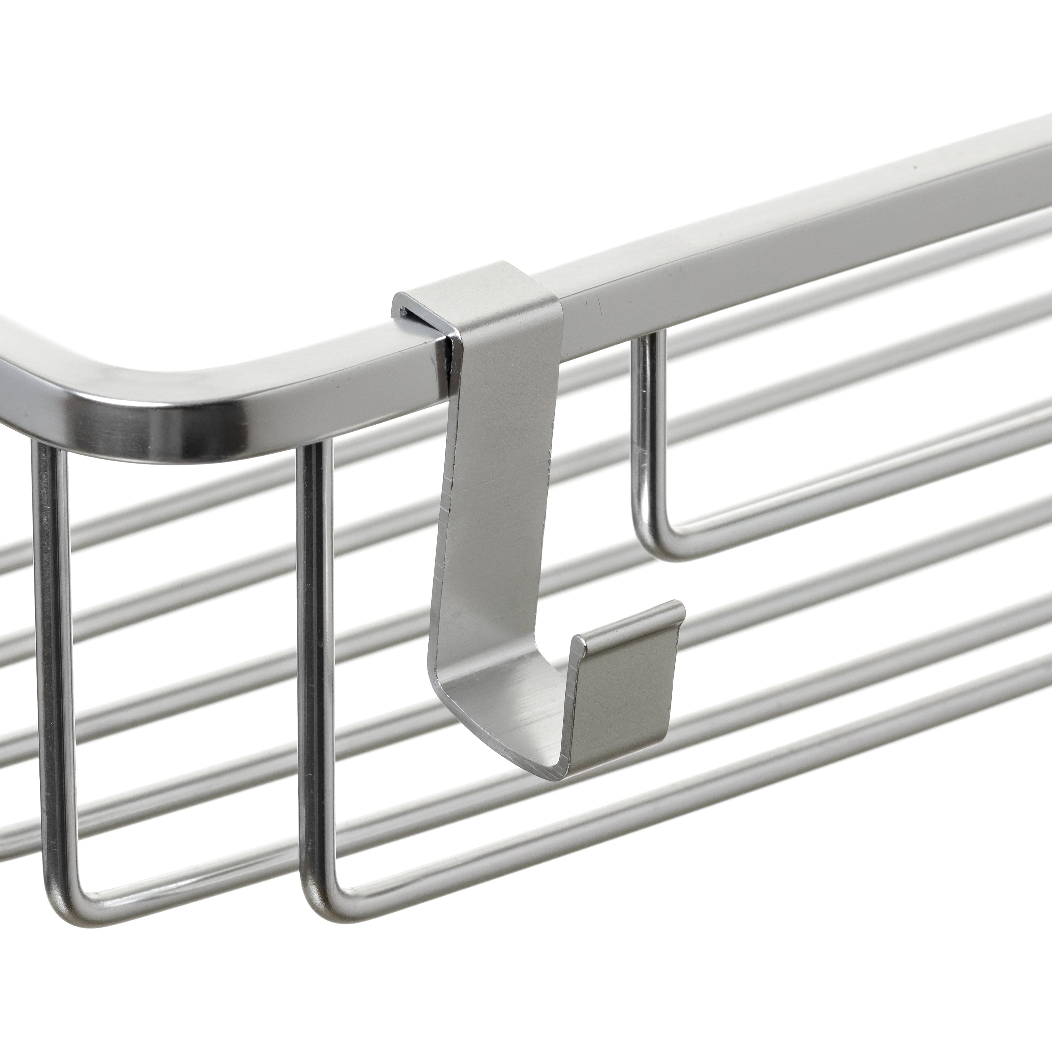 TATAY - Portaoggetti Doccia 2 Piani C-Gancio Aluminium Collection - Organizzazione e Stile per il Bagno