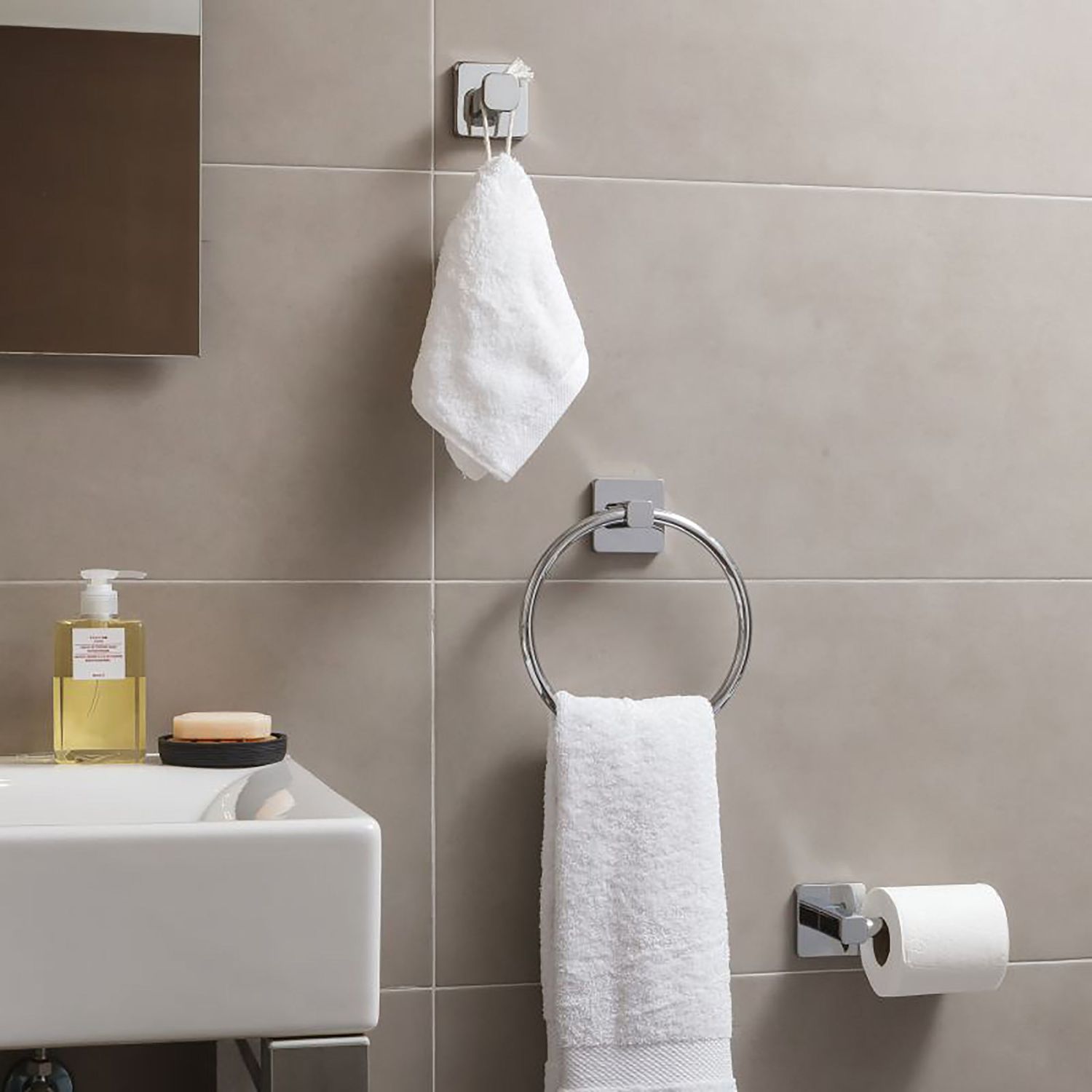 TATAY - Appendiabiti Cromo in Acciaio Inox Linea Kalo Cromo