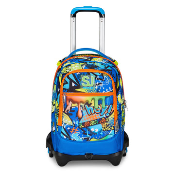 Sac à Dos Trolley Transformable SJ GANG Jack-3WD - Avec Jeux LED, Pour Garçon