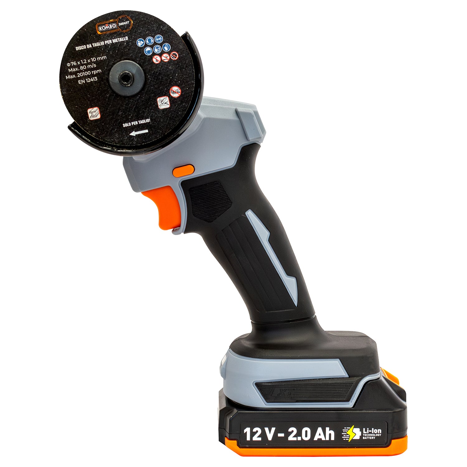 KOMBO - Smerigliatrice Angolare con Batteria Kombo Smart 12V 2.0Ah