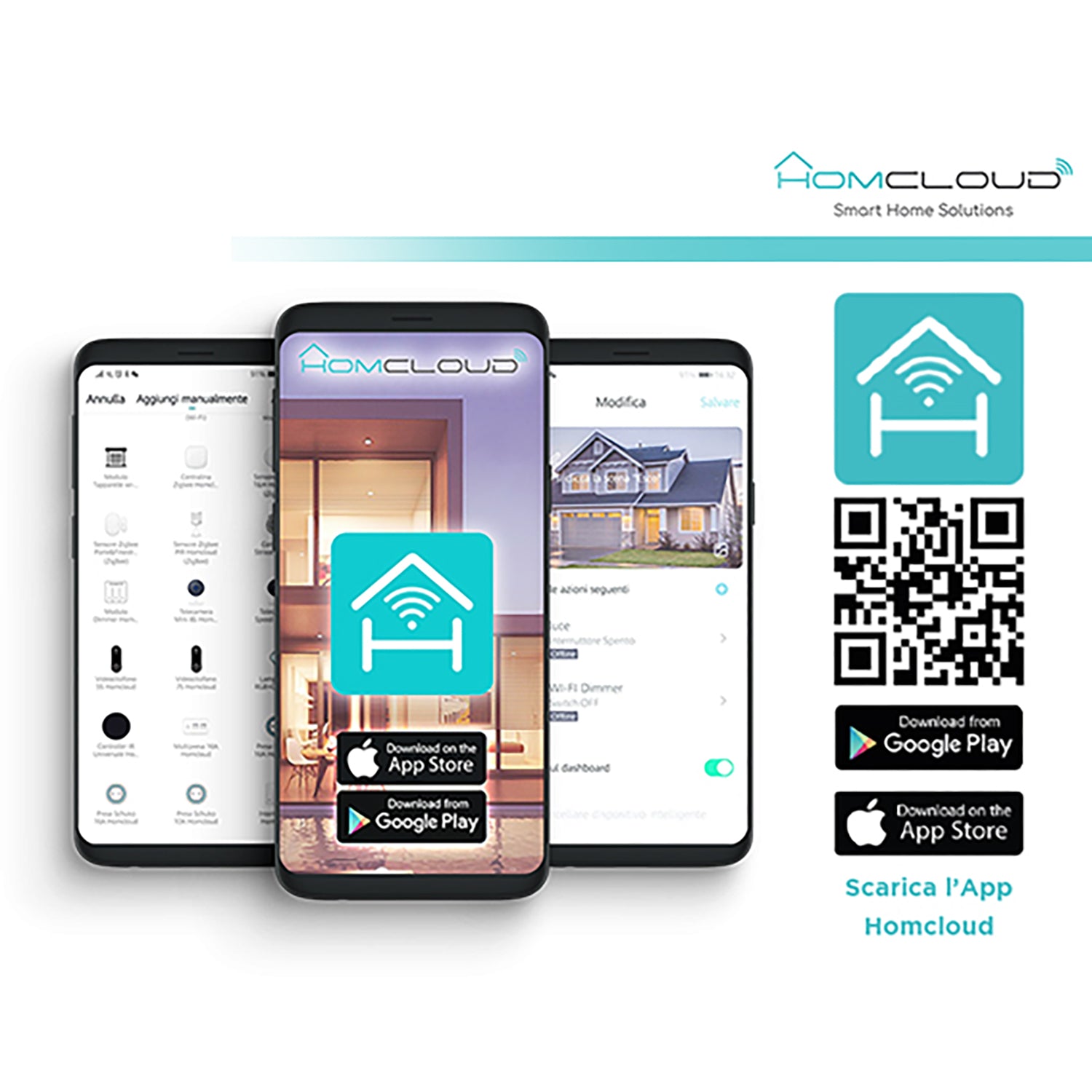 HOMCLOUD - Presa Smart Wi-Fi 16A Bipasso/Schuko - Compatibile Alexa & Google Assistant