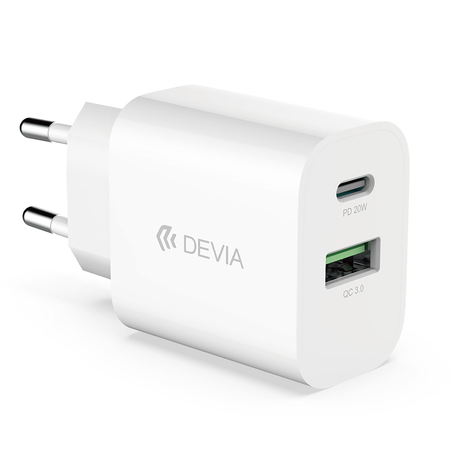 DEVIA - Caricatore Rapido Smart Series PD+QC 20W (EU, V2)