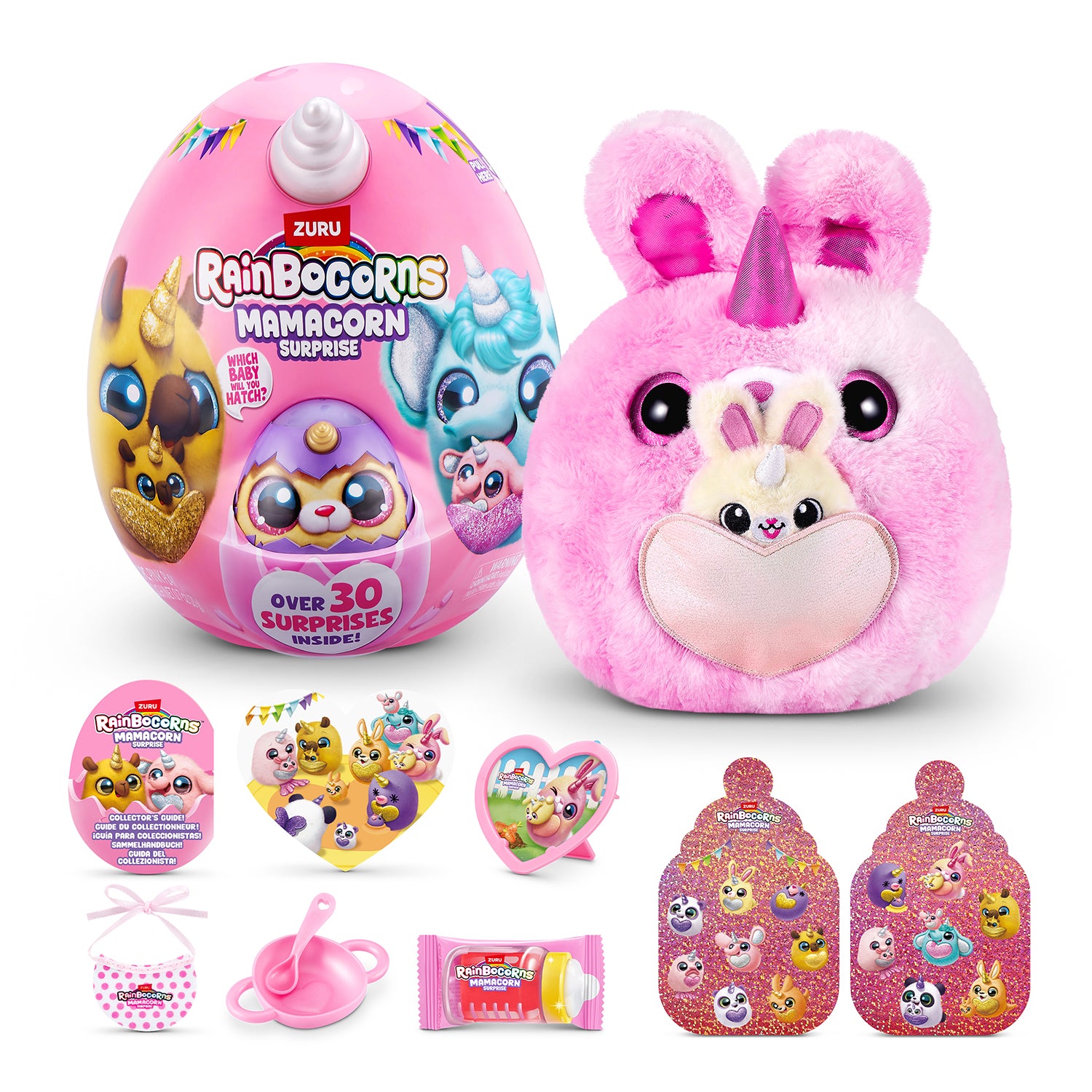 ZURU - Rainbocorns Mamacorn Surprise con Peluche e oltre 30 Sorprese 3+ Anni