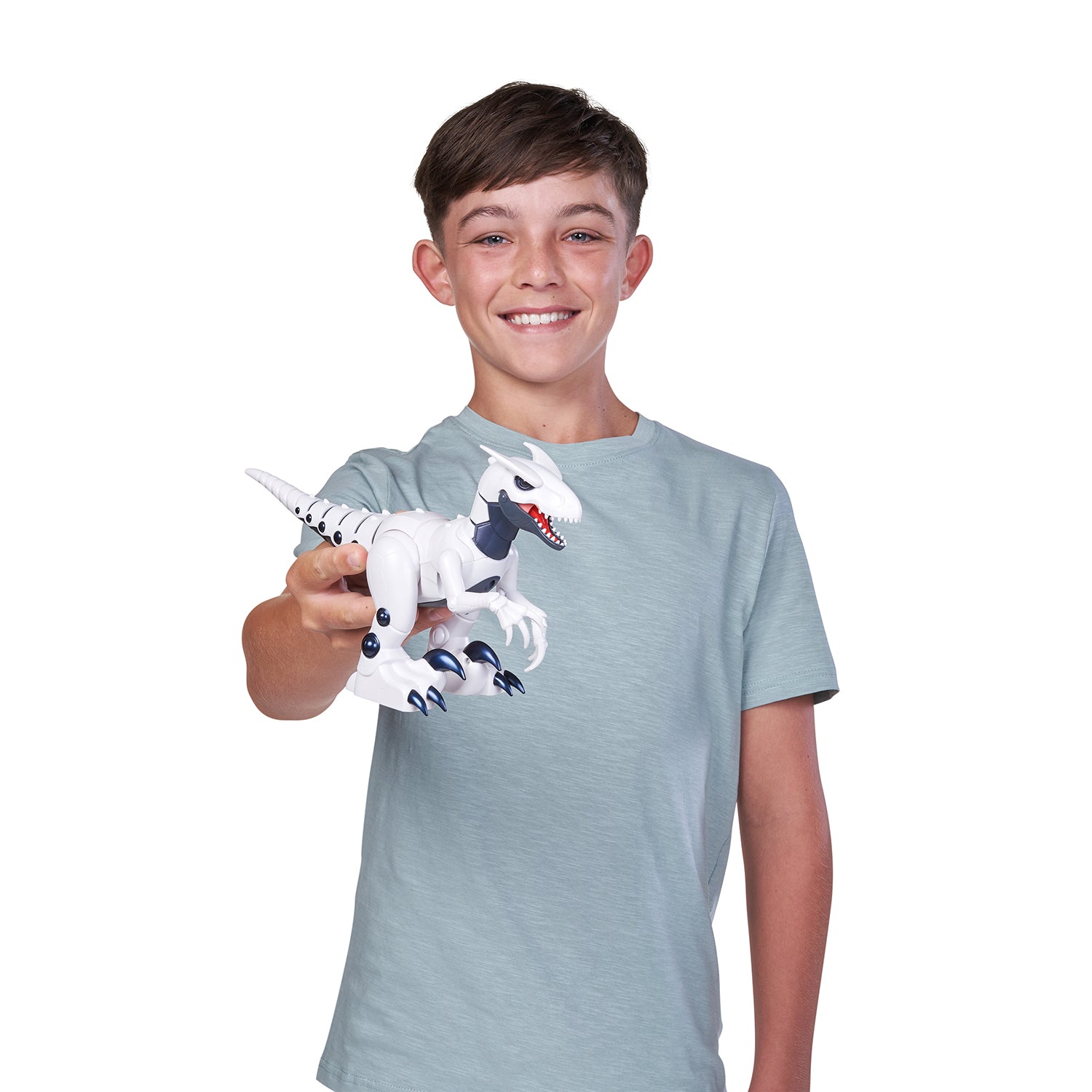 ZURU - Robo Alive Robo Dino Raptor Robotico con Movimento e Morso 3+ Anni