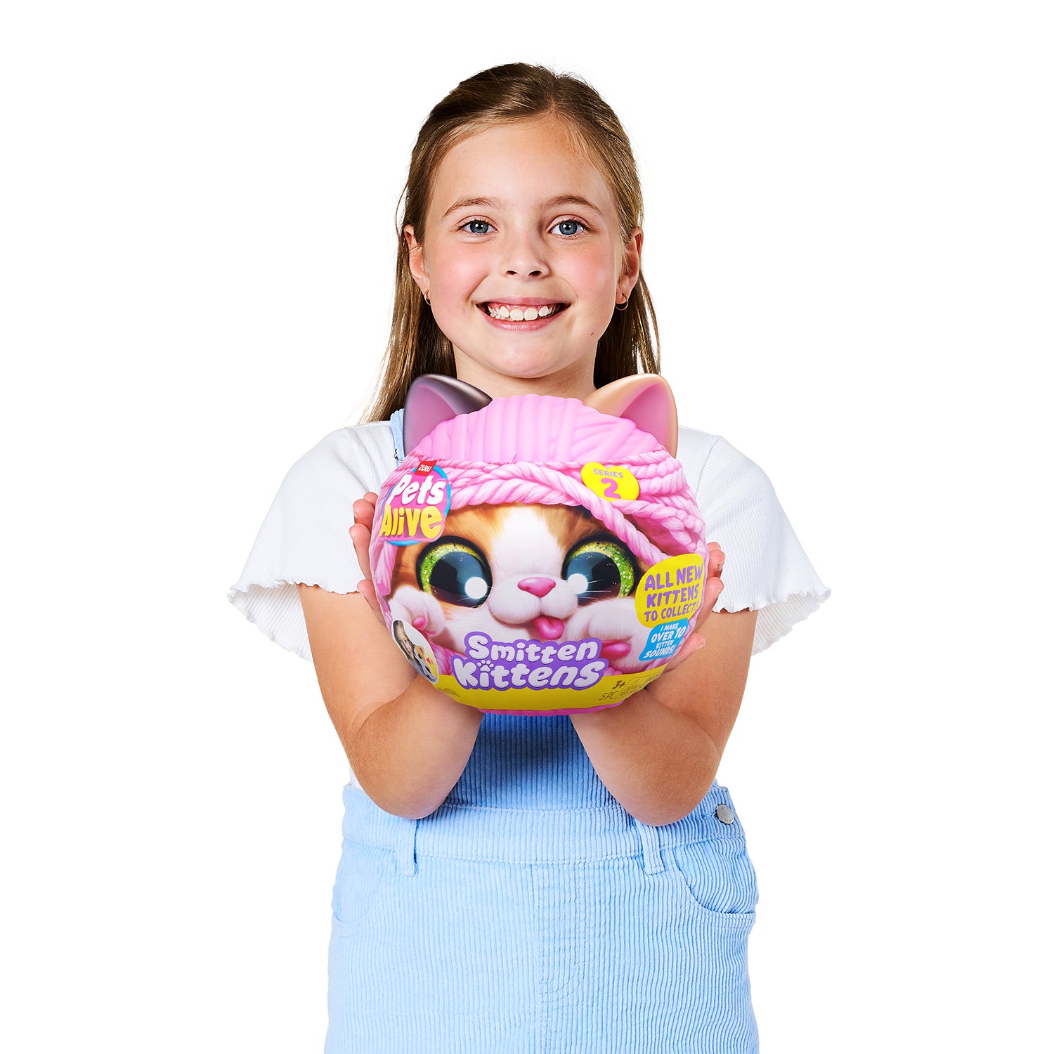 ZURU - Pets Alive Smitten Kittens Serie 2 Gattino Peluche Interattivo a Sorpresa 3+ Anni