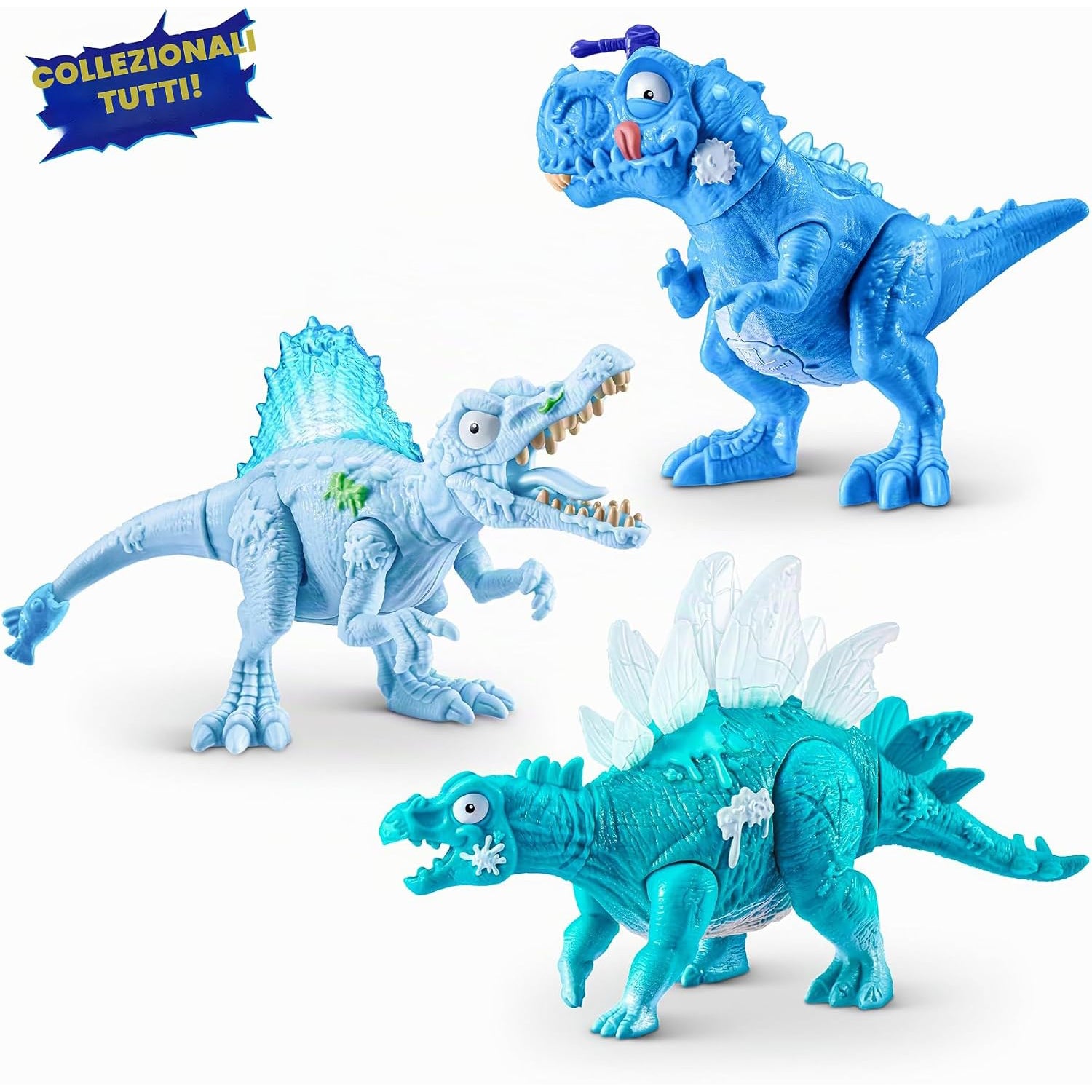 ZURU - Smashers Mini Jurassic Light Up Ice Age Uovo Dinosauro con 6+ Sorprese e Slime 3+ Anni