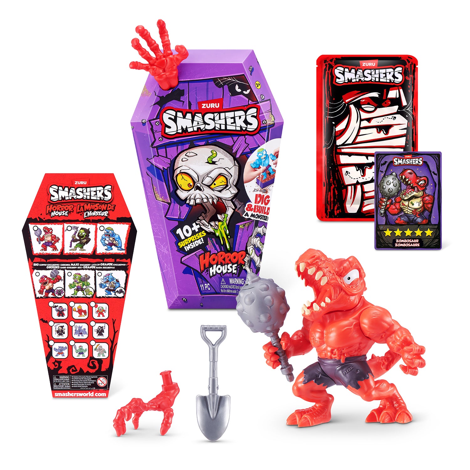 ZURU - Smashers Horror House Serie 1 Bara con 15+ Sorprese e Mostro da Costruire 3+ Anni
