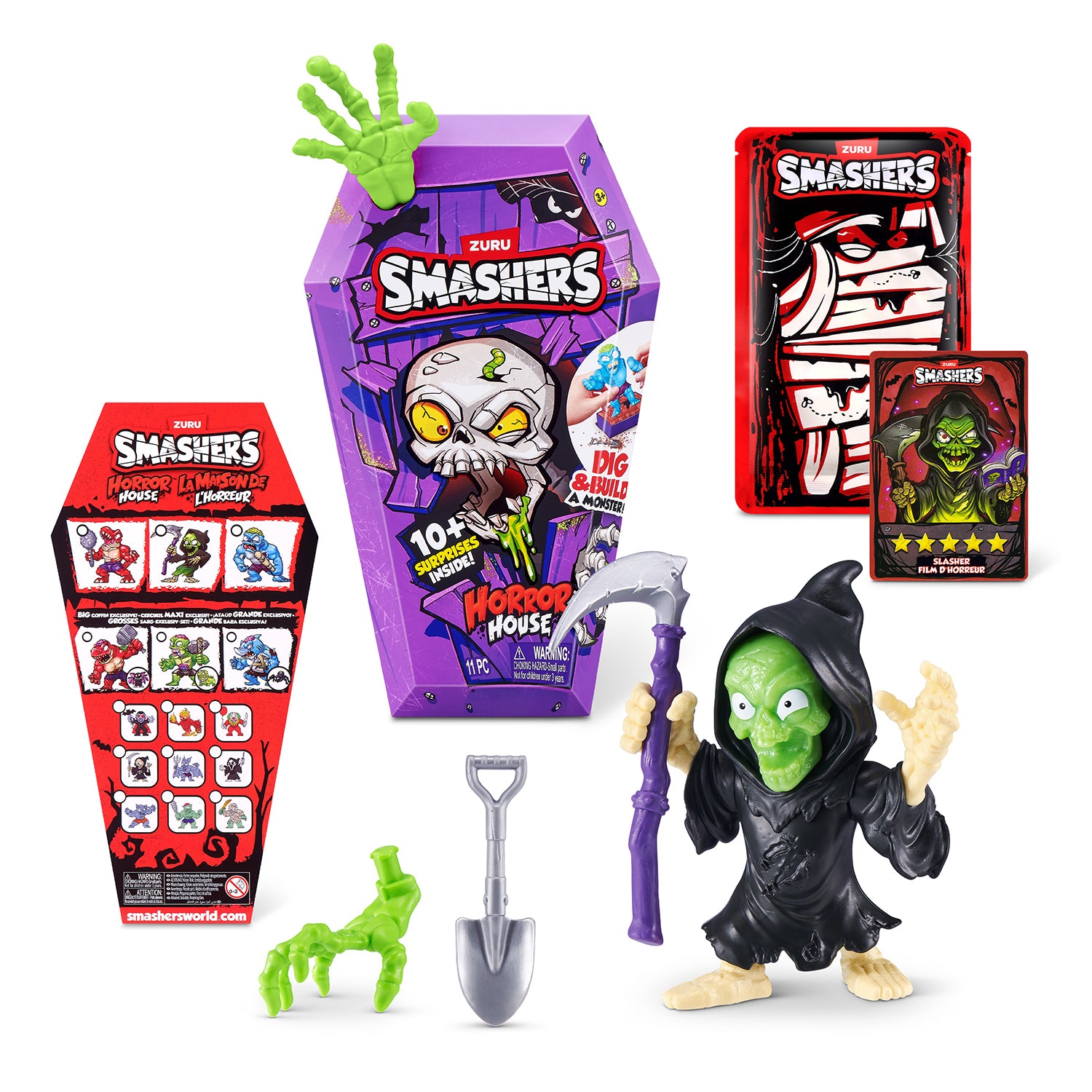 ZURU - Smashers Horror House Serie 1 Bara con 15+ Sorprese e Mostro da Costruire 3+ Anni