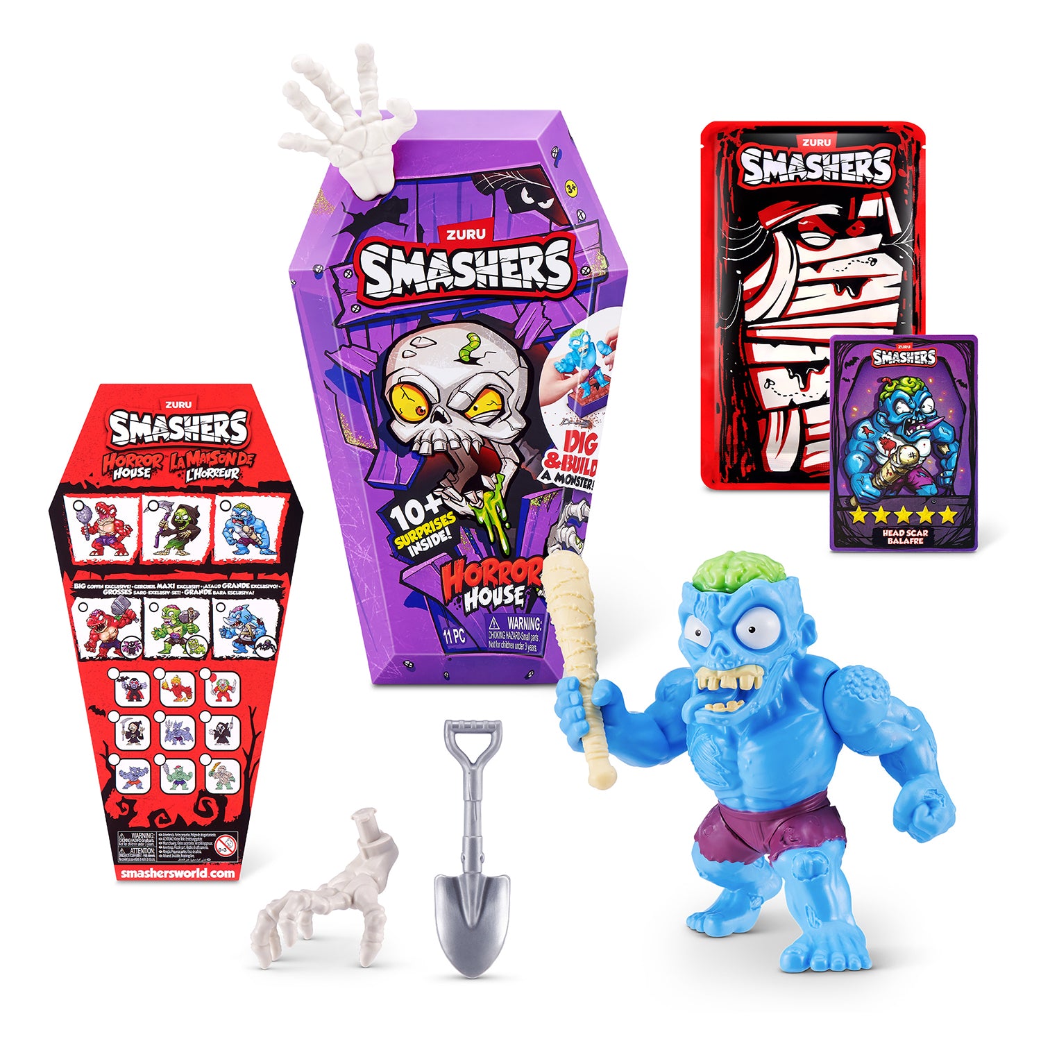 ZURU - Smashers Horror House Serie 1 Bara con 15+ Sorprese e Mostro da Costruire 3+ Anni