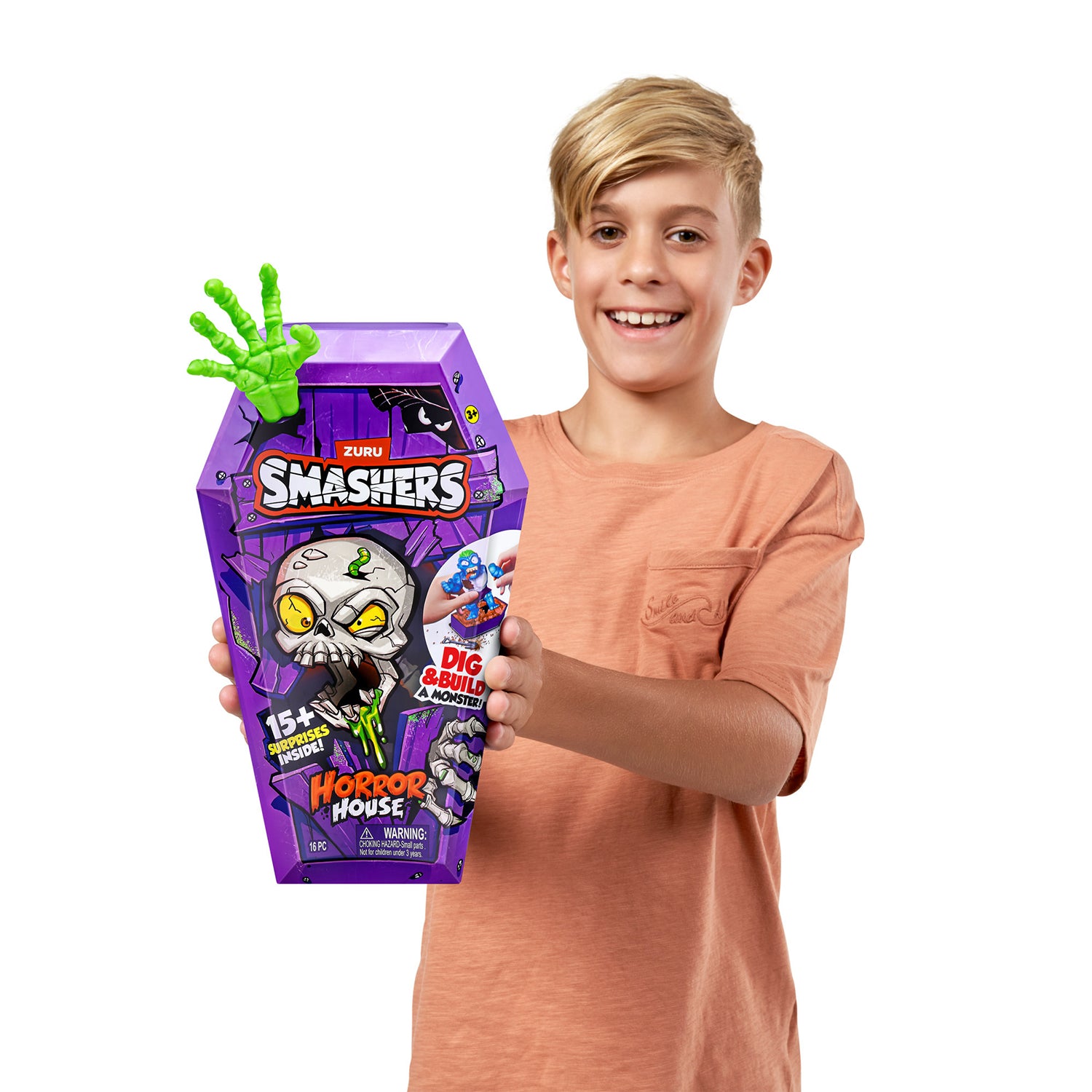ZURU - Smashers Horror House Serie 1 Bara con 15+ Sorprese e Mostro da Costruire 3+ Anni