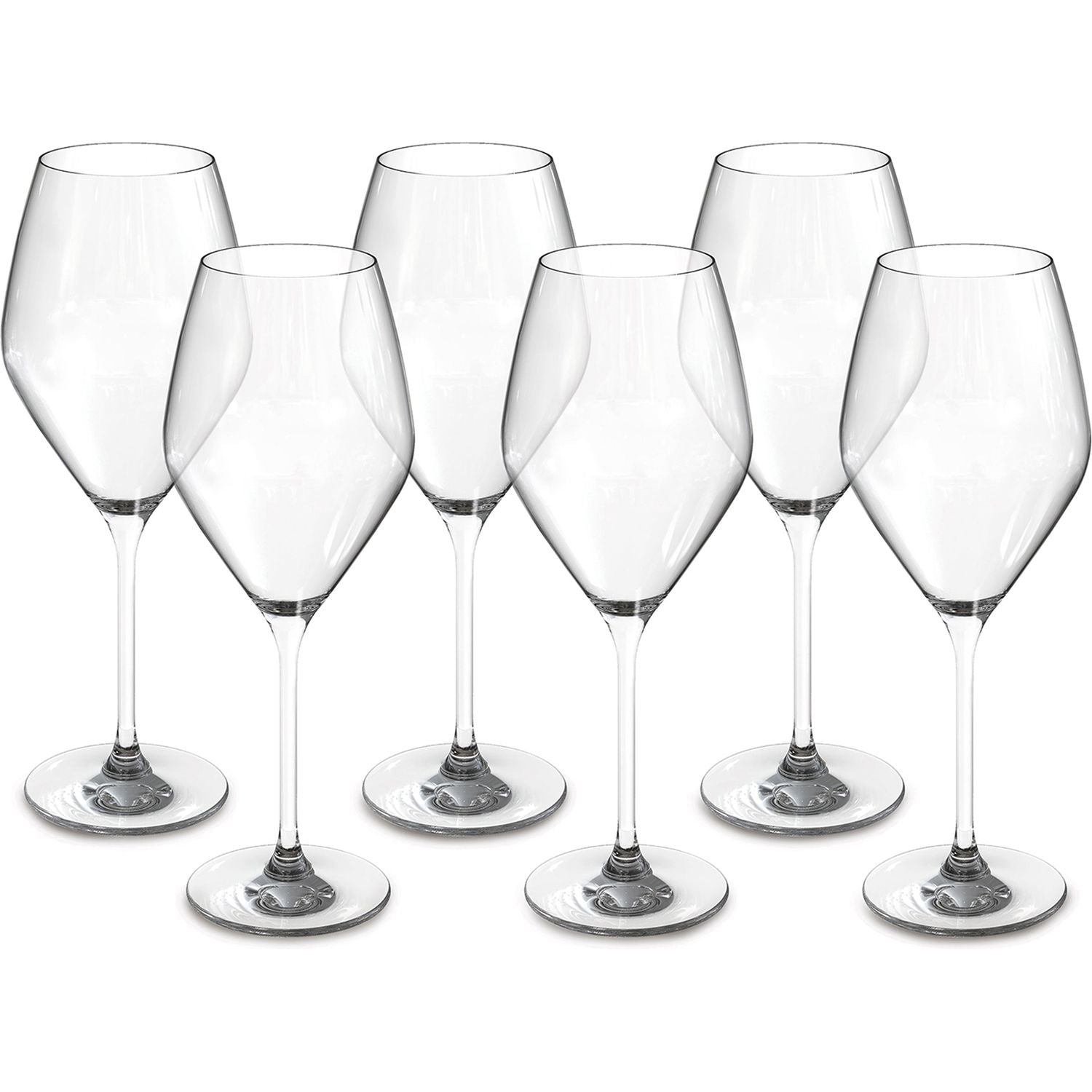 GUSTO CASA - Calici Vino Nobile Linea Degustazione in vetro 59cl - set 6 pezzi