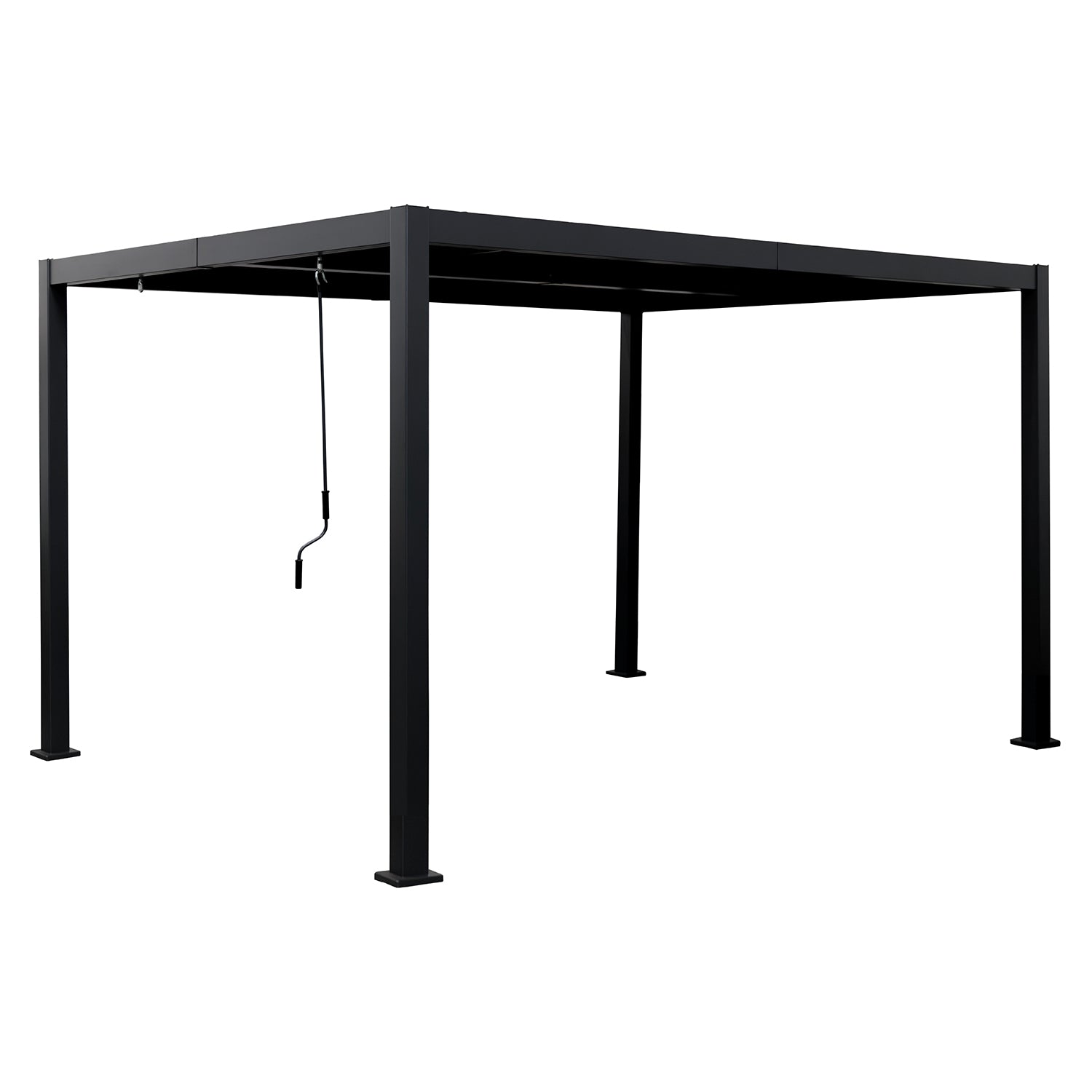 CASA COLLECTION - Pergola in Alluminio Sirio con Alette Regolabili Grigia 3x4 metri