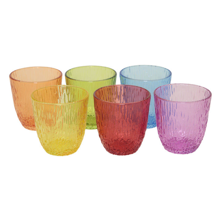 PASABAHCE - Bicchieri in vetro Frosty Colors 30 cl - set 6 pezzi
