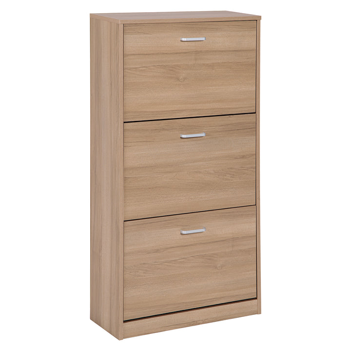 CASA COLLECTION - Scarpiera 3 ante in MDF Effetto Legno Naturale h115x60x24 cm