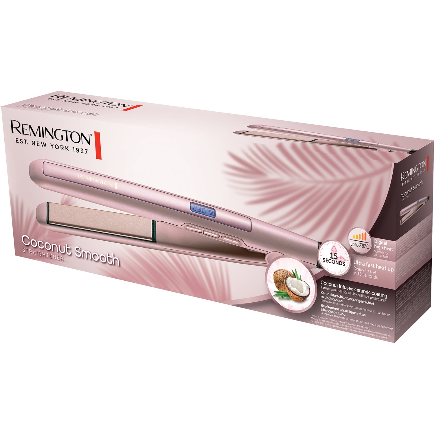 REMINGTON - Piastra Capelli Coconut Smooth S5901 2200 Watt