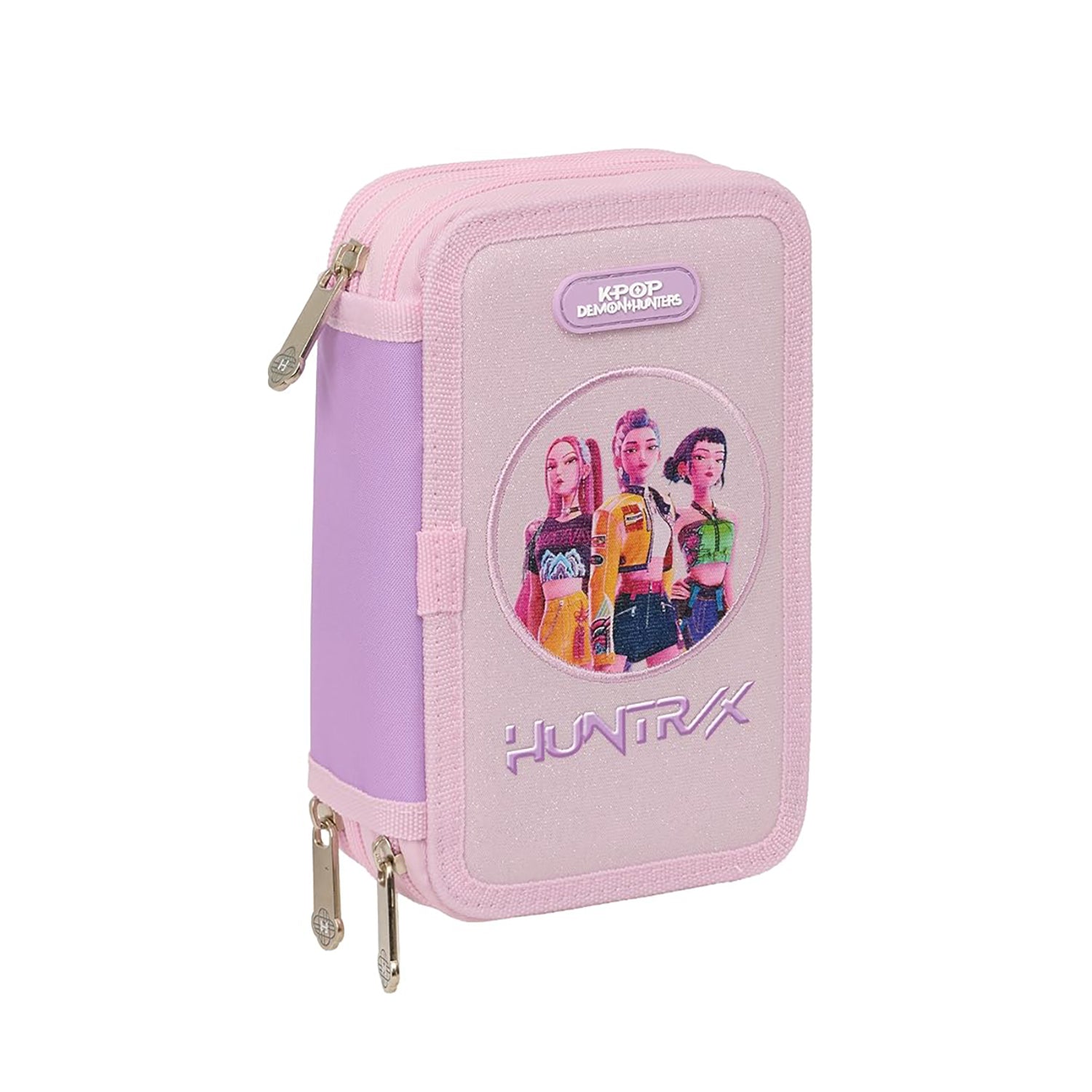 SAFTA - Astuccio K-POP Demon Hunters 3 Scomparti con 37 Accessori - h19,5x12,5x5,5 cm