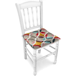 VESTIAMO CASA - Cuscino sedia Morbidone Multicolor Geometric 40x40 cm - set 2 pezzi