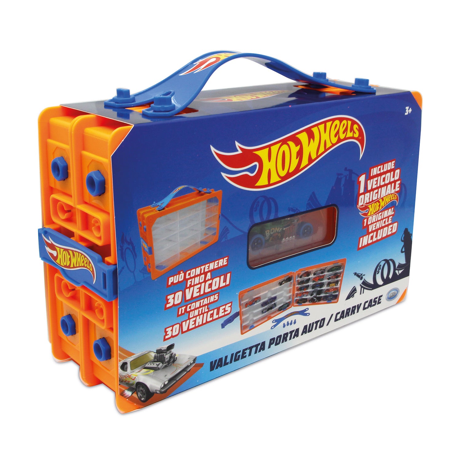 MATTEL - Hot Wheels Carry Case Valigetta Porta Veicoli Apribile Inclusa 1 Auto