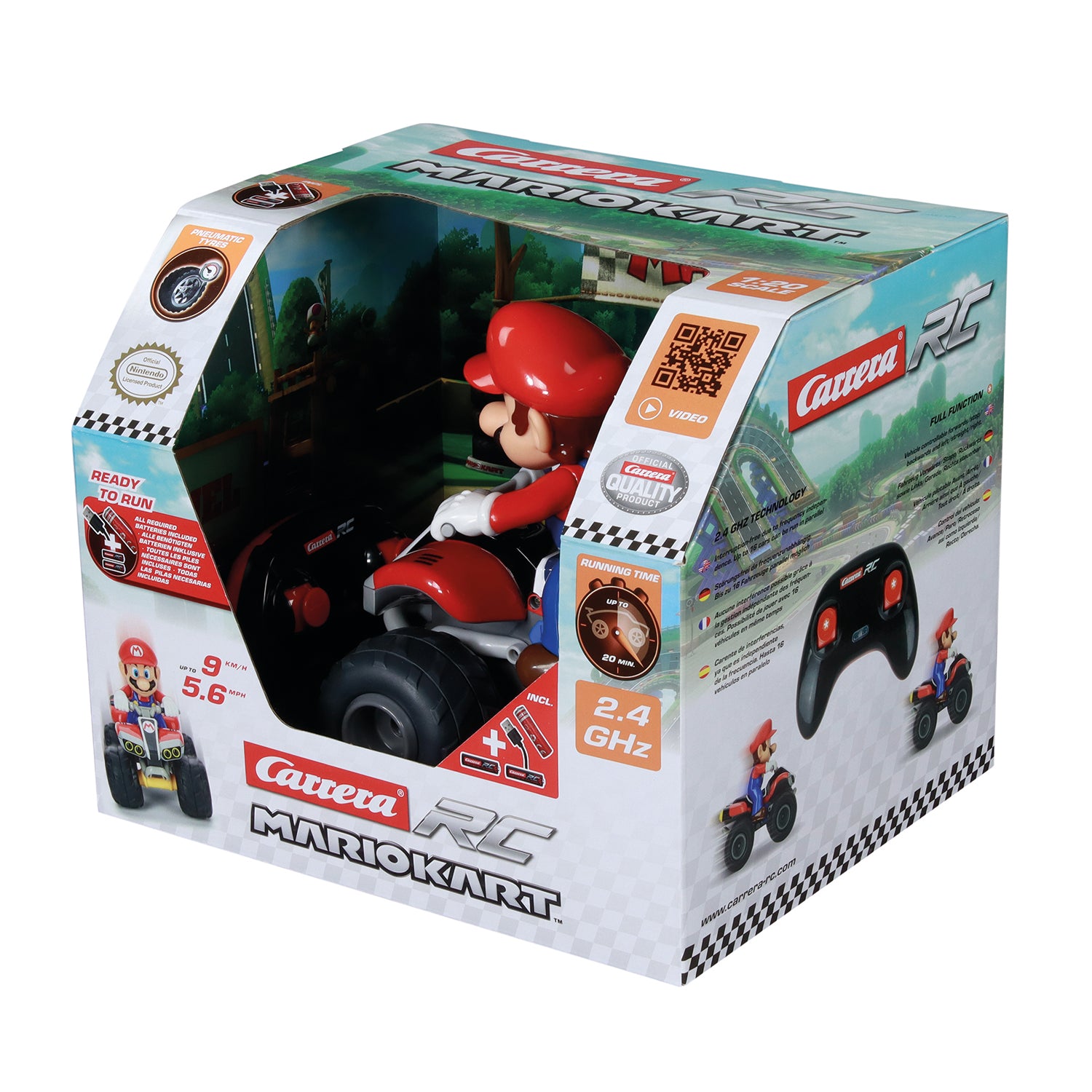 CARRERA - Mario Kart radiocomandato Quad 2,4GHz